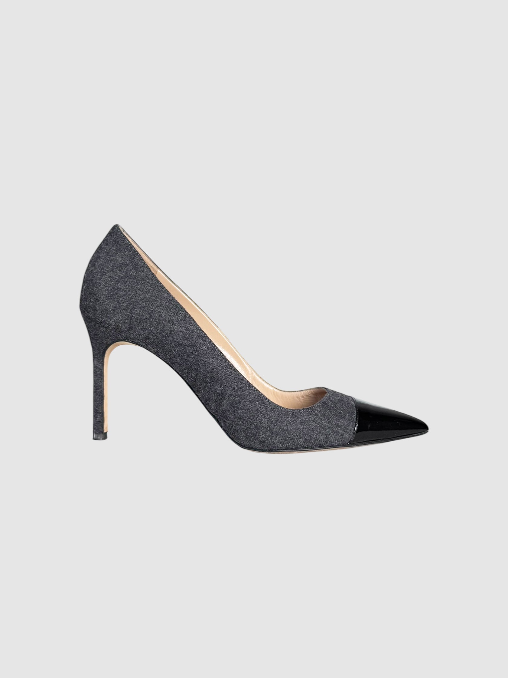 Wool Patent Pumps