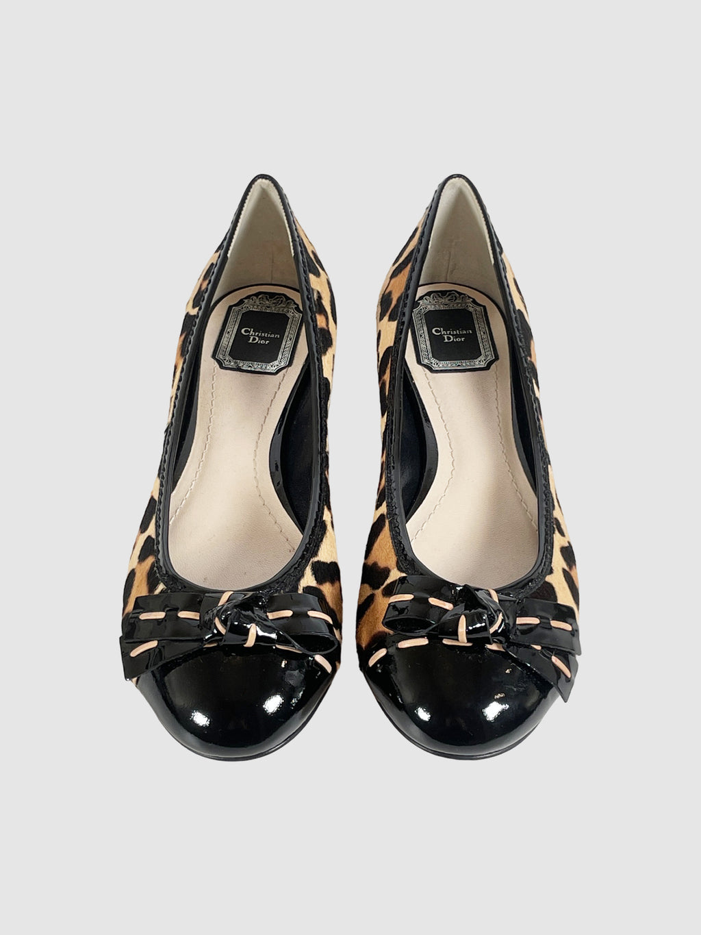 Leopard Print Mohair Flats - Size 40