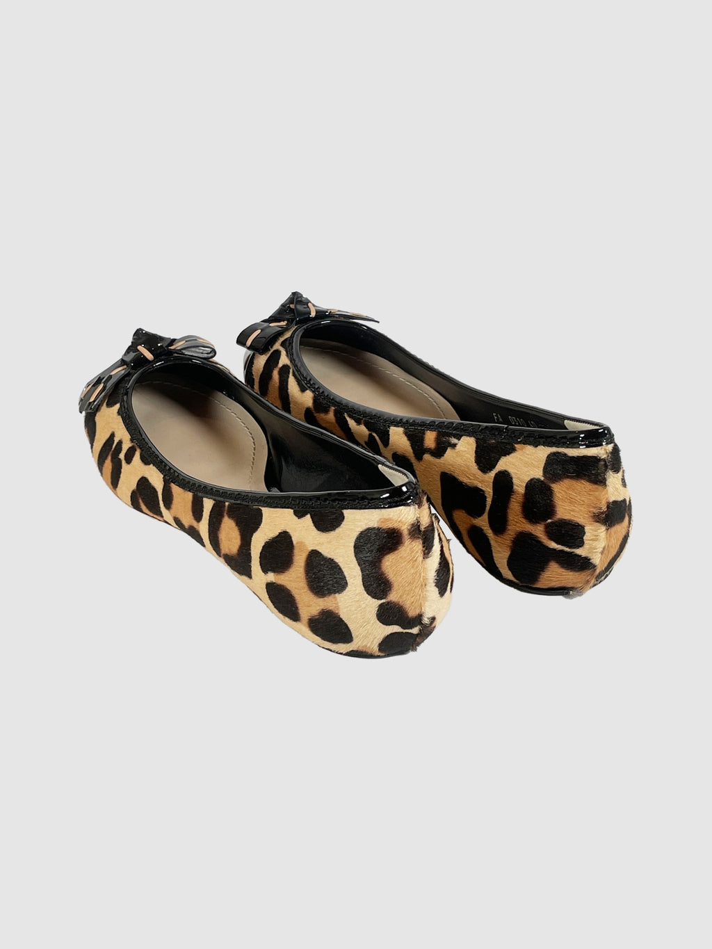 Leopard Print Mohair Flats - Size 40