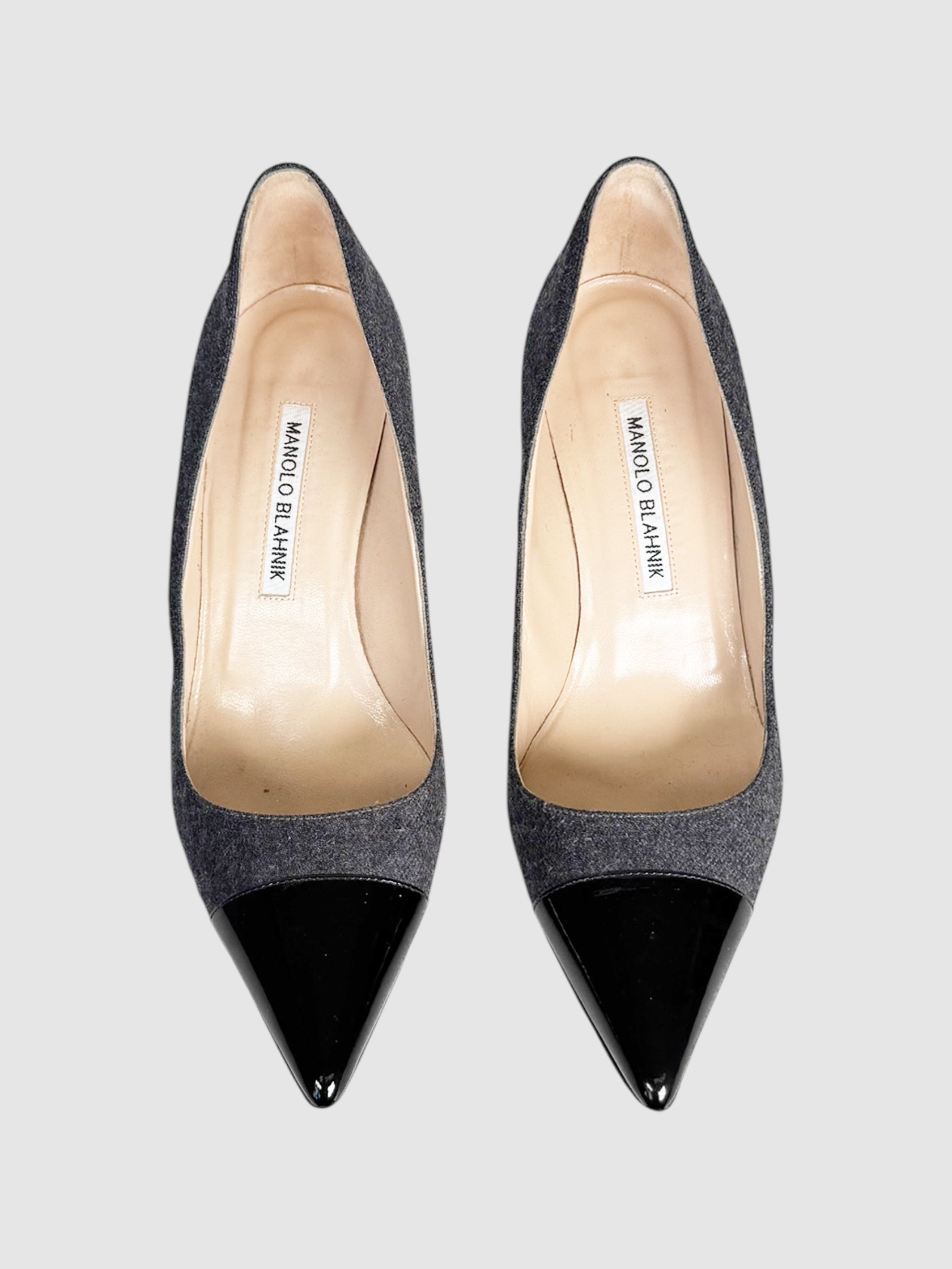 Wool Patent Pumps
