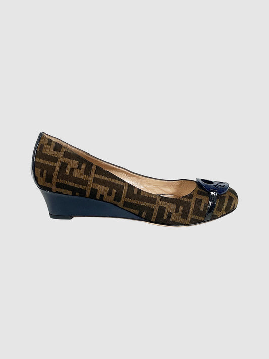 Zucca Monogram Wedges - Size 41