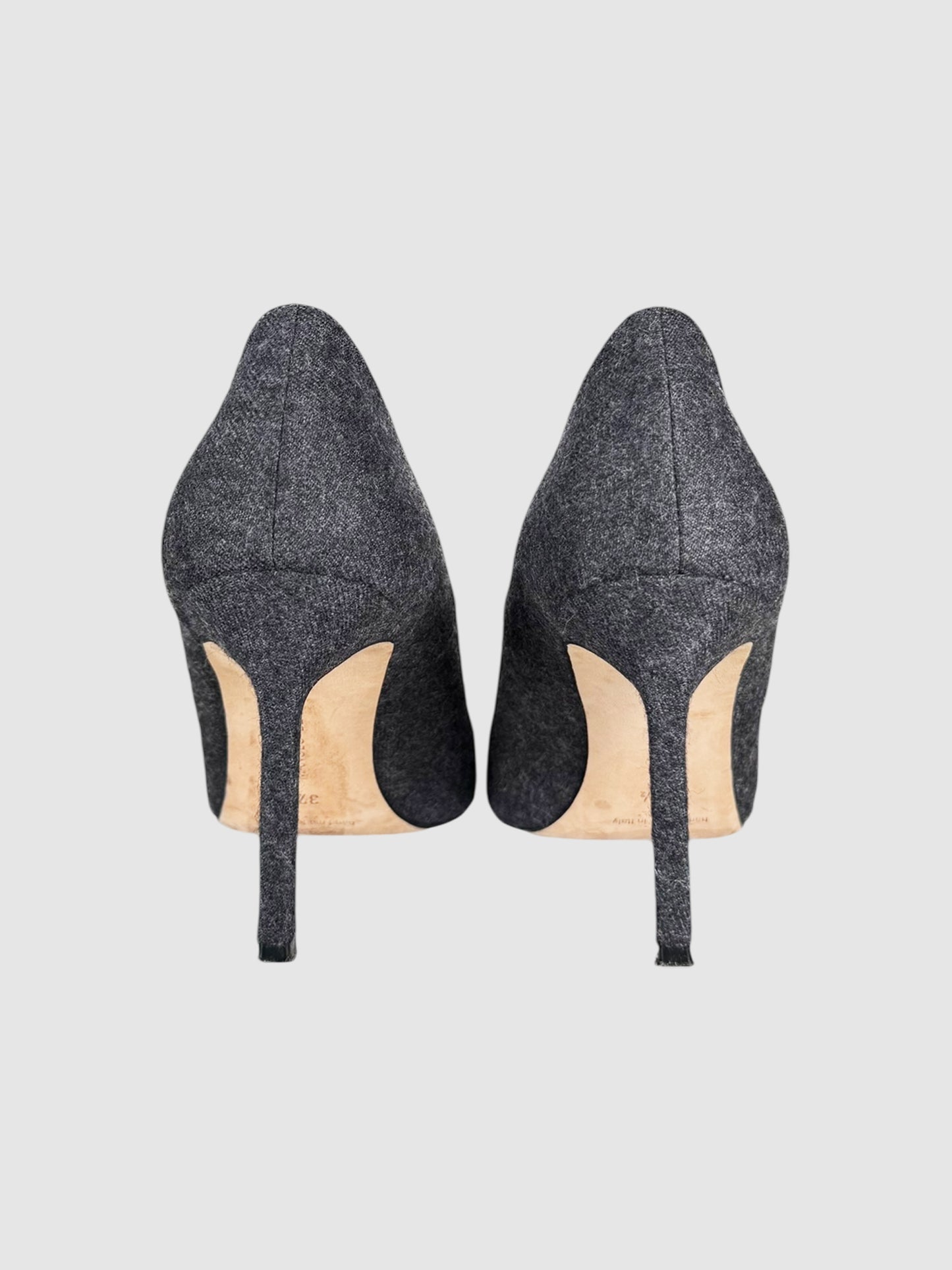 Colourblock Wool Patent Pumps - Size 37.5