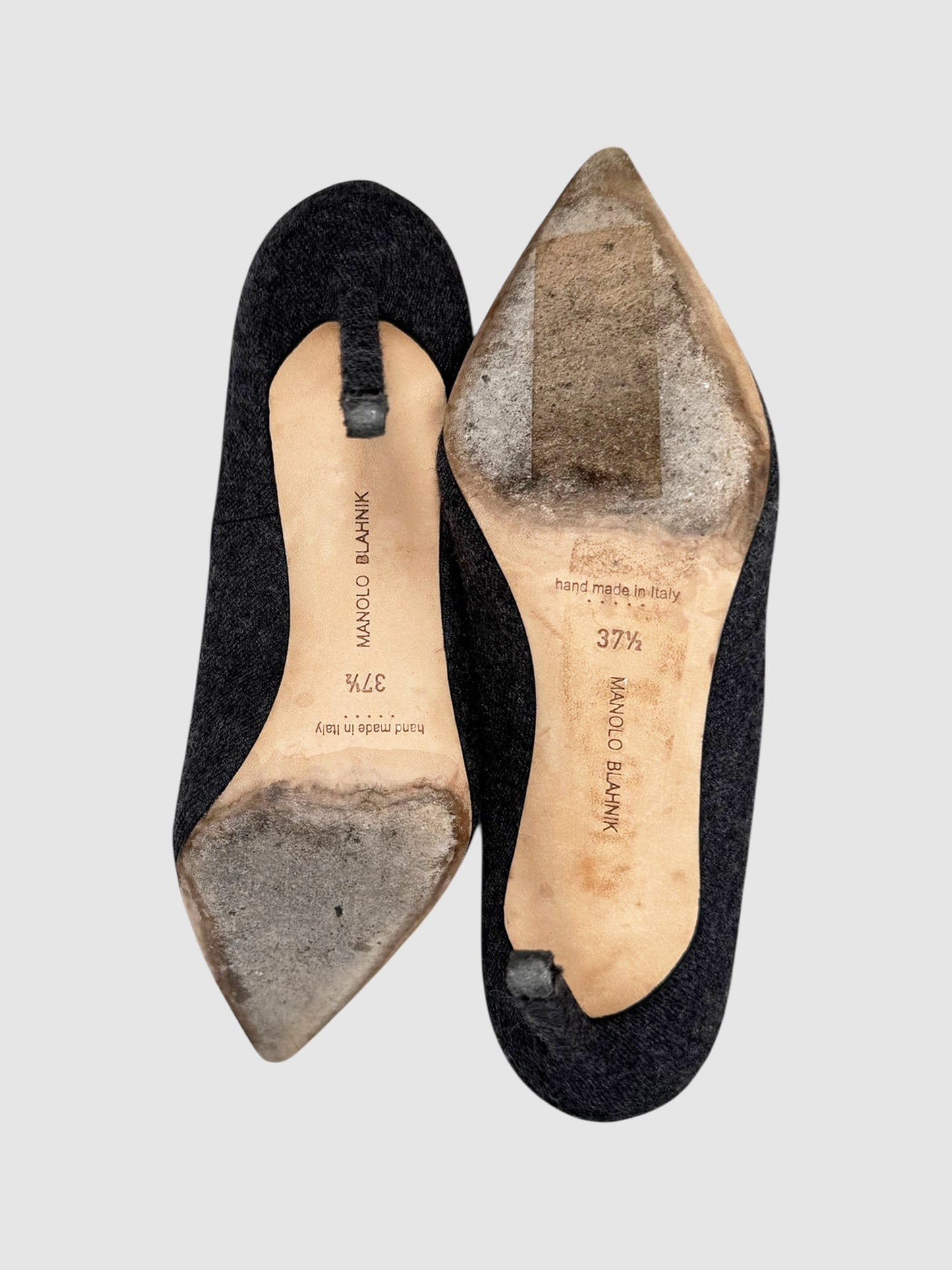 Colourblock Wool Patent Pumps - Size 37.5