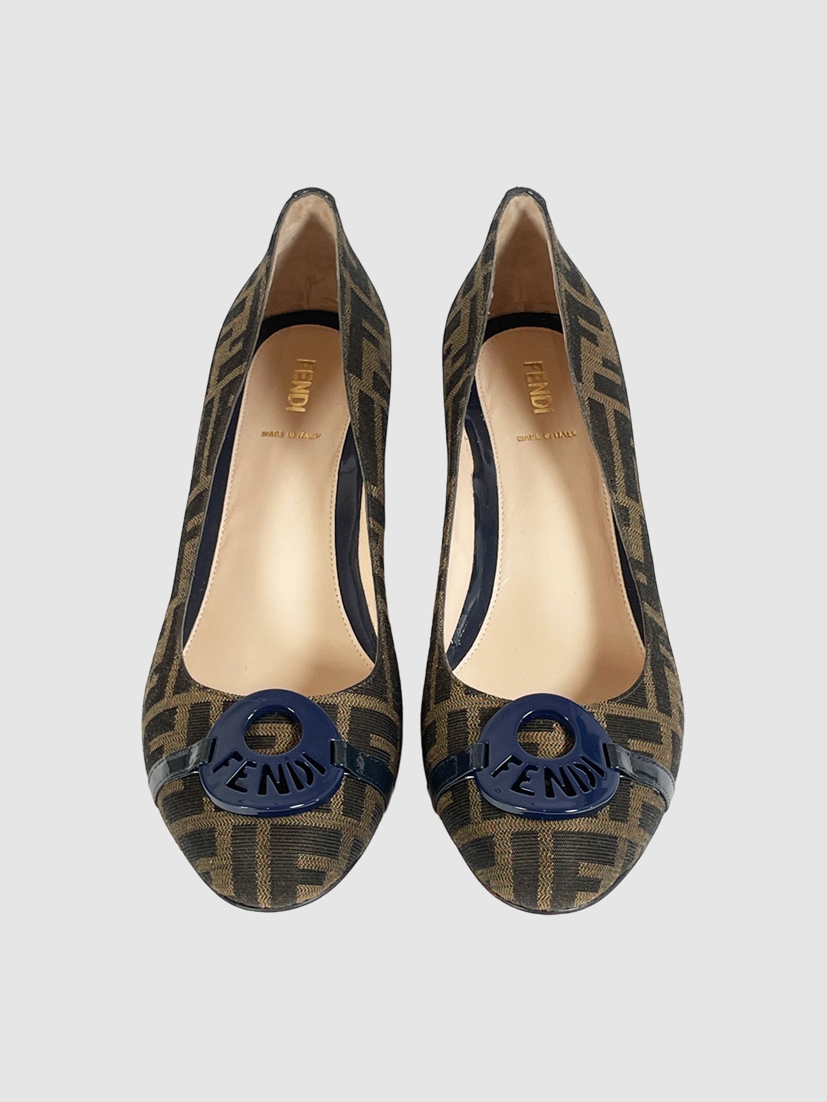 Zucca Monogram Wedges - Size 41