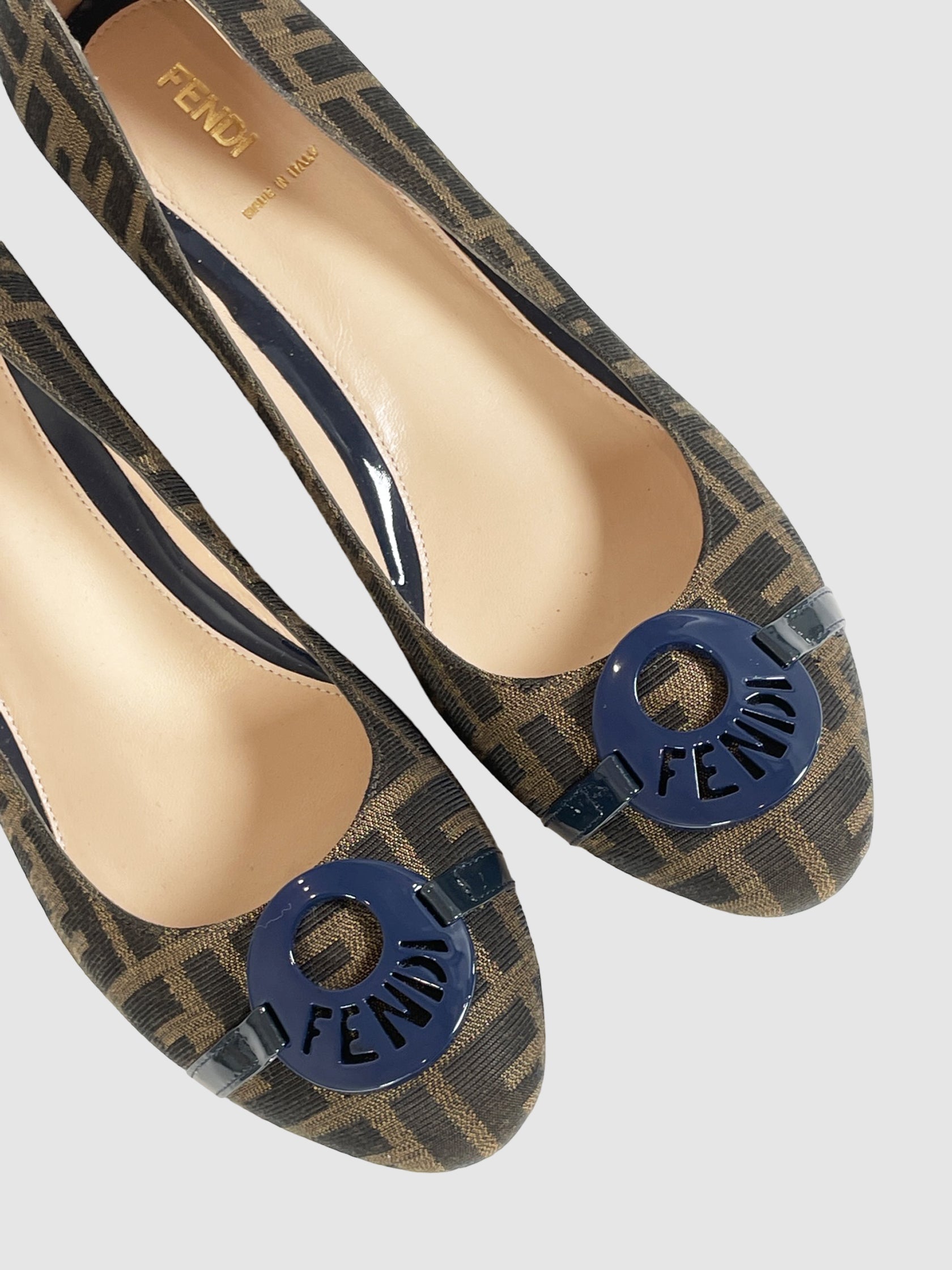 Zucca Monogram Wedges - Size 41