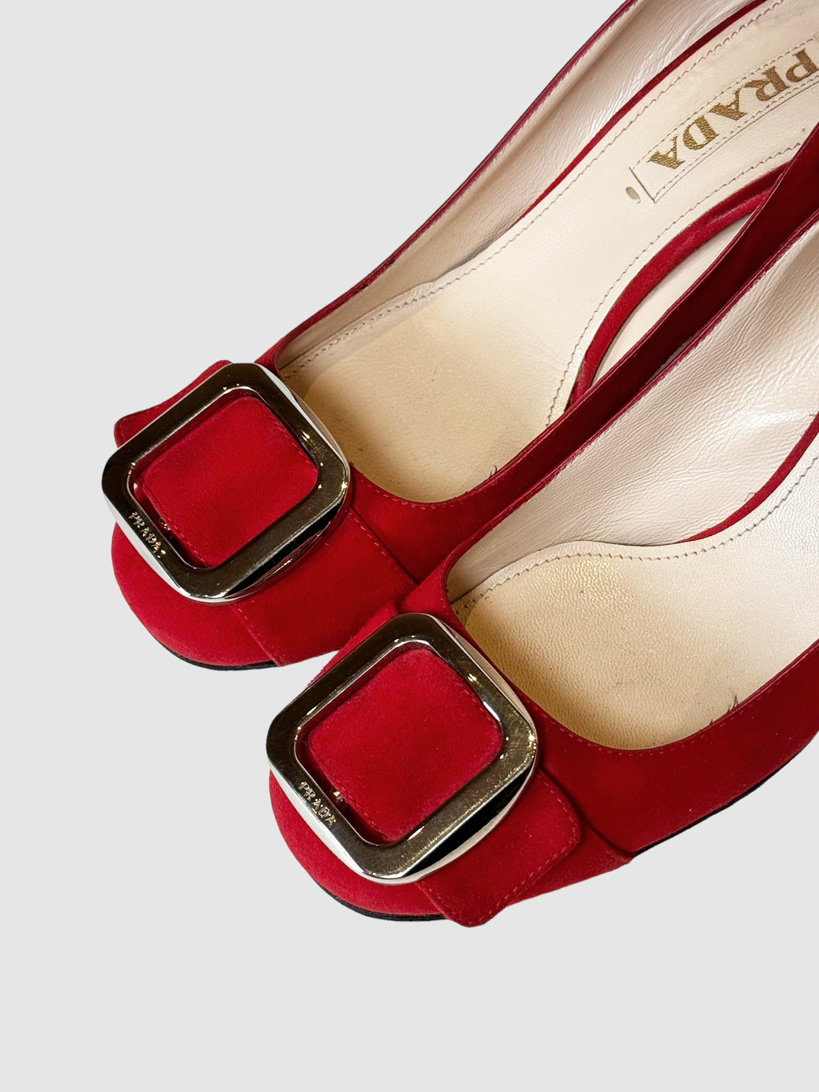 Suede Pumps - Size 36.5