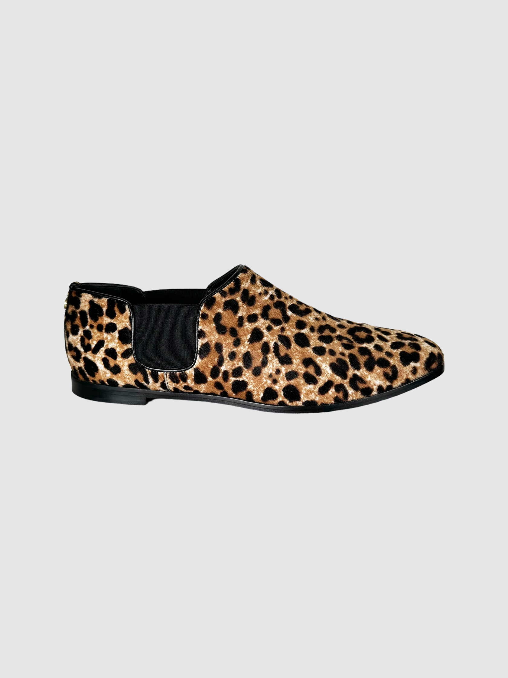Leopard Print Loafers - Size 39