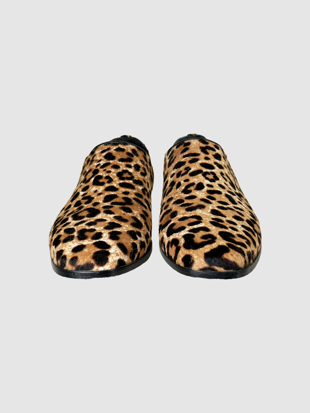 Leopard Print Loafers - Size 39