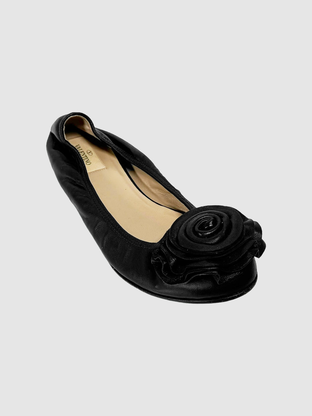 Garavani Rose Scrunchie Flats - Size 36
