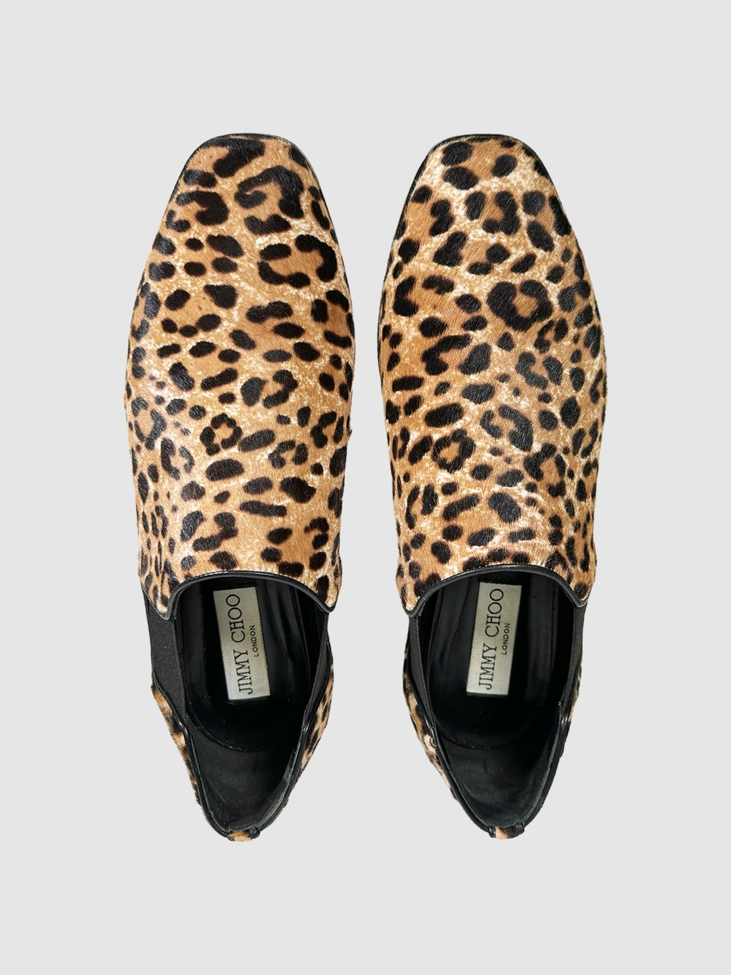 Leopard Print Loafers - Size 39
