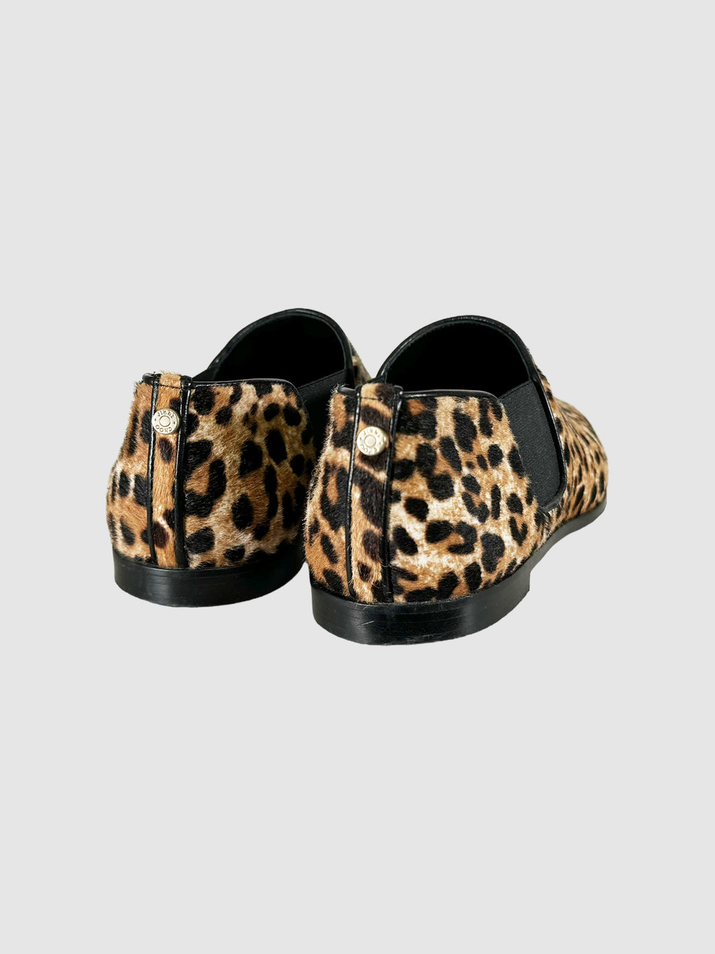 Leopard Print Loafers - Size 39