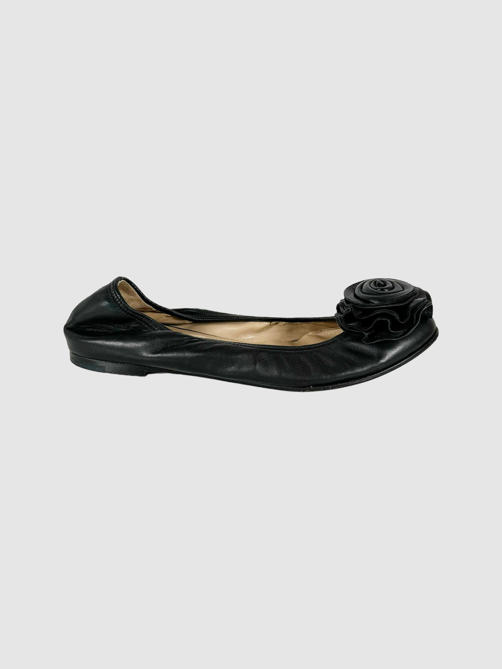 Garavani Rose Scrunchie Flats - Size 36
