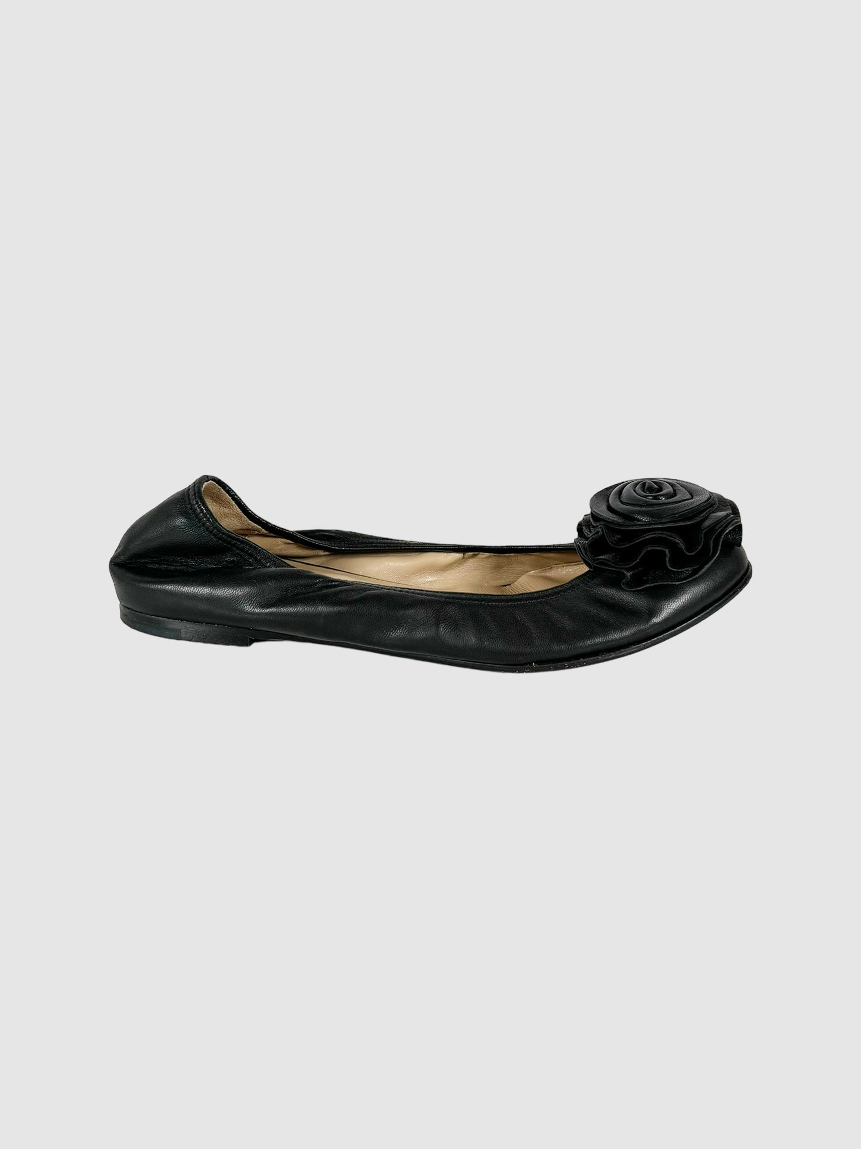 Garavani Rose Scrunchie Flats - Size 36