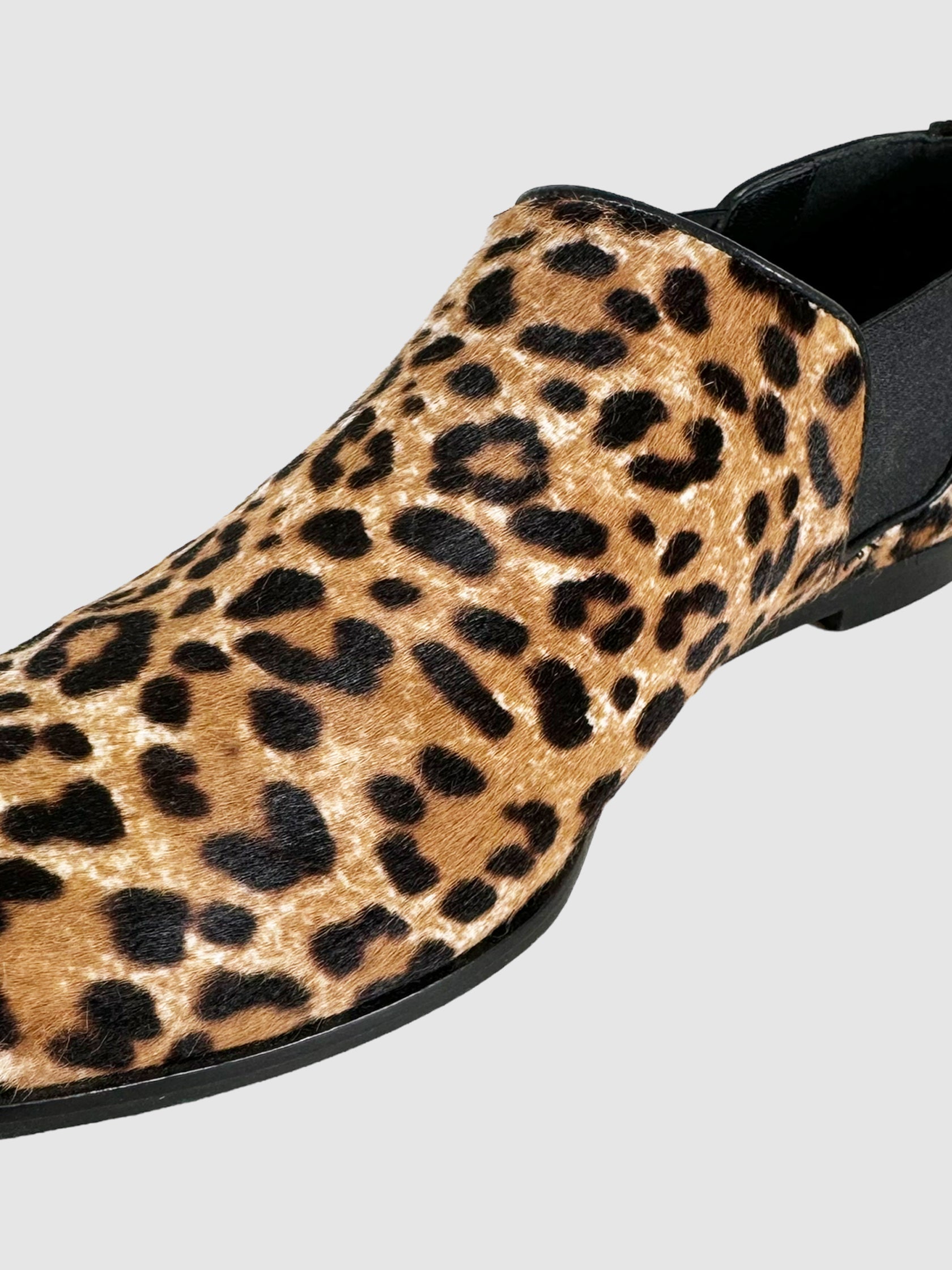 Leopard Print Loafers - Size 39