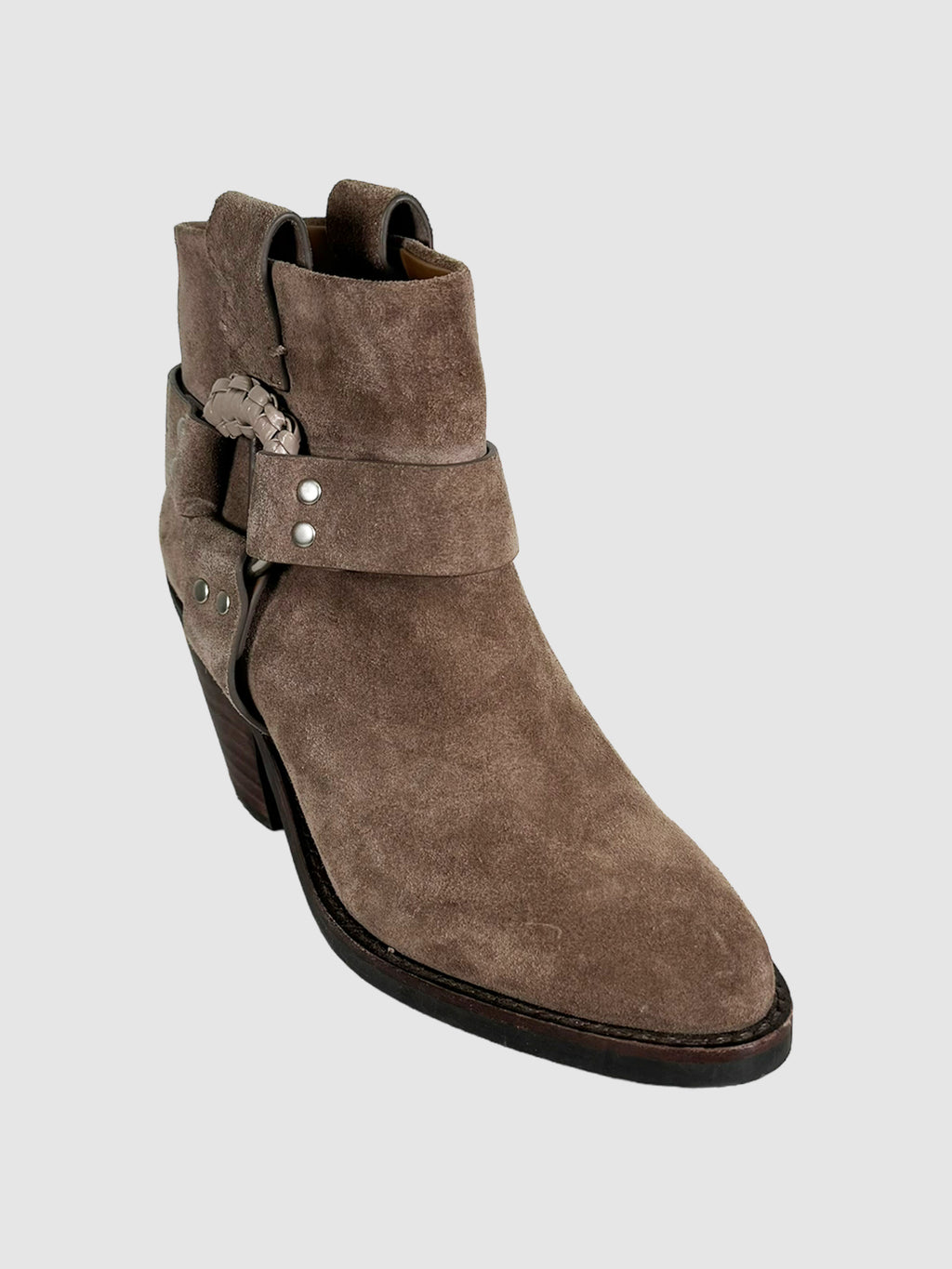 Suede Ankle Boots - Size 37