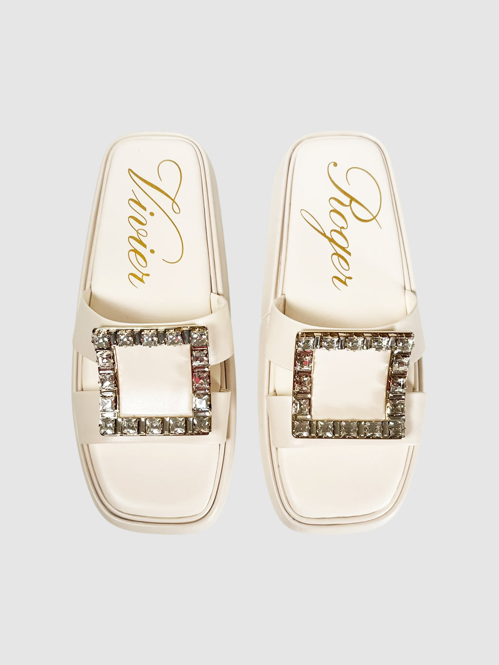 Crystal Buckle Slides