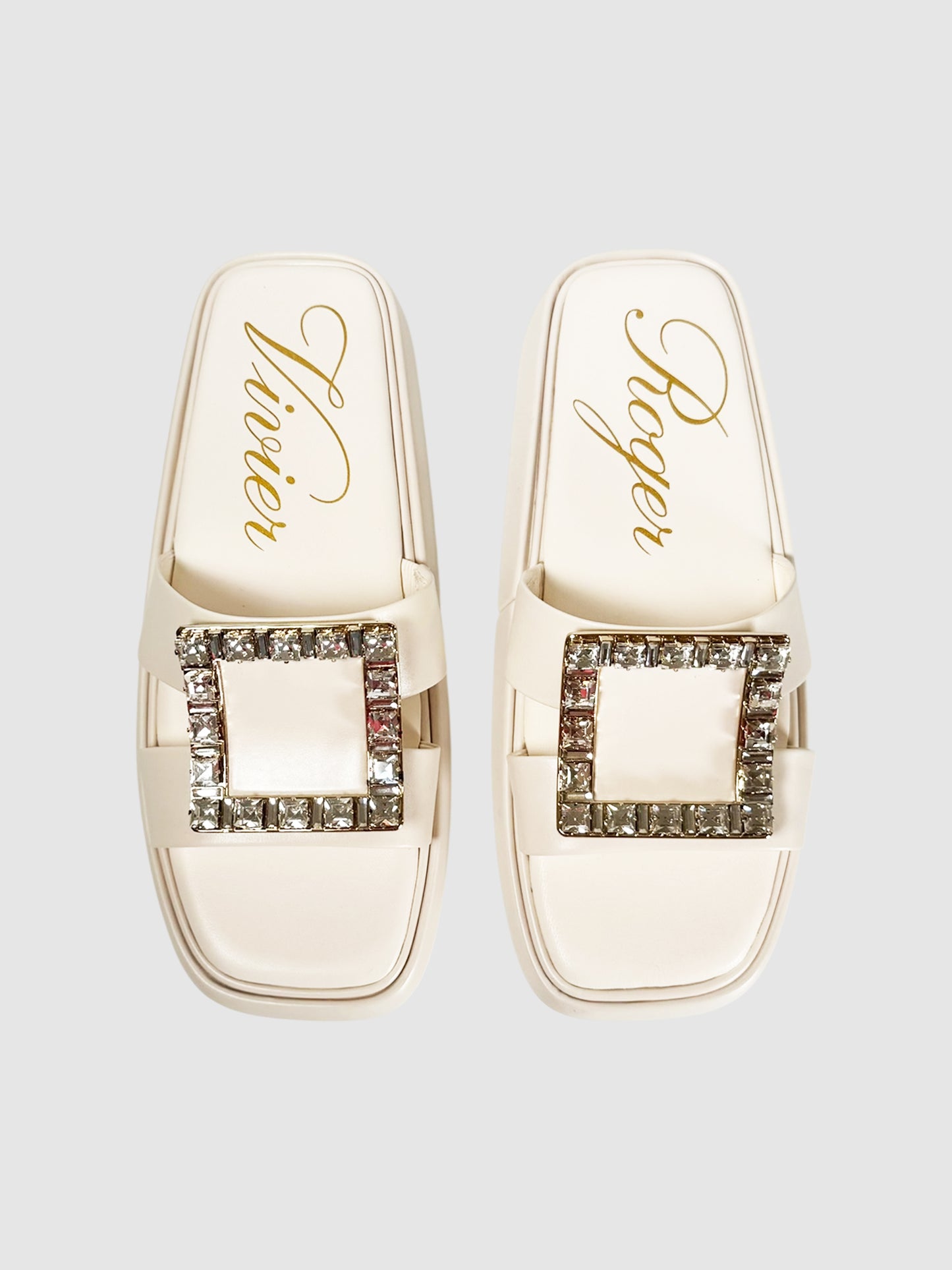 Crystal Buckle Slides