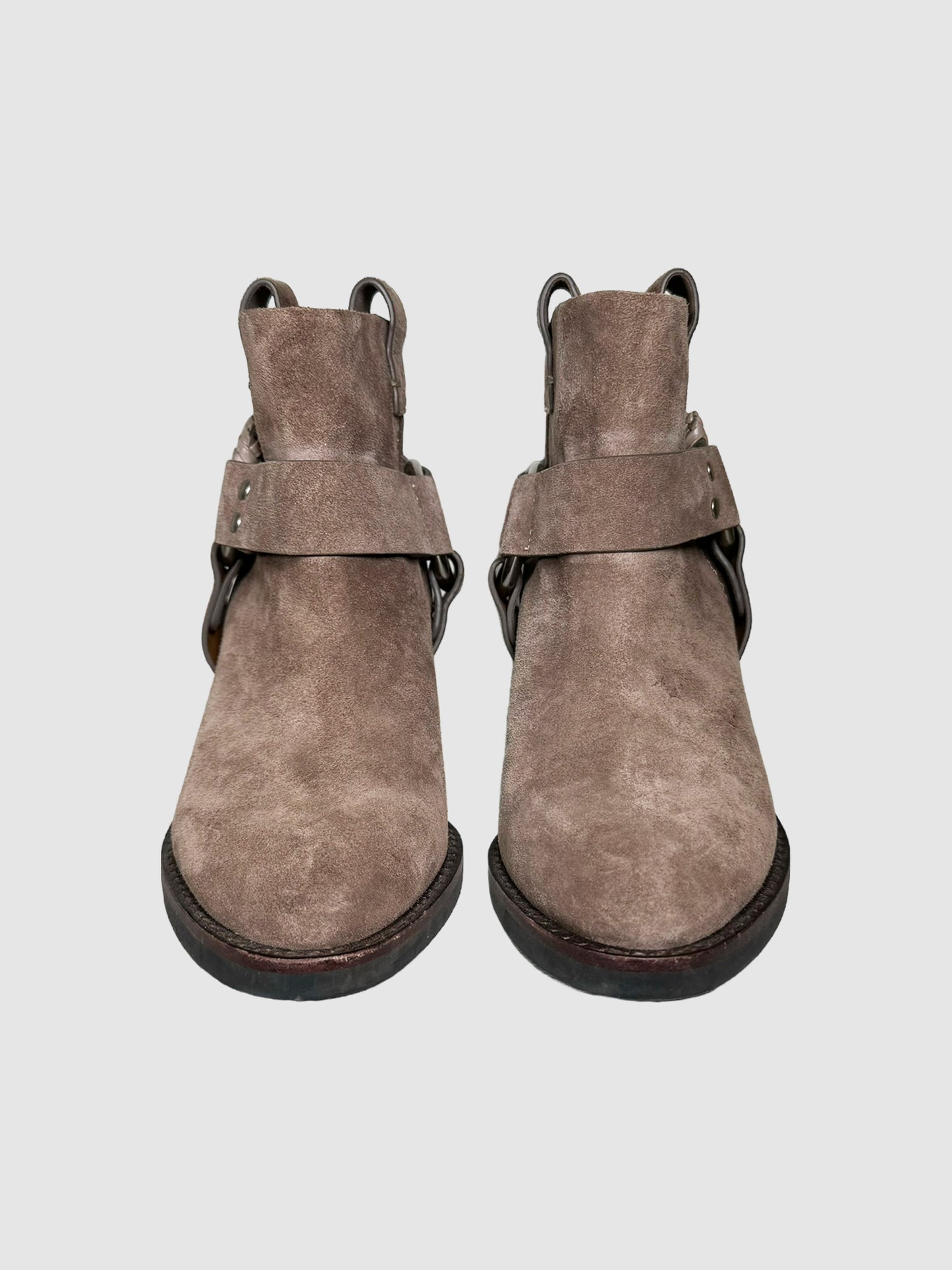 Suede Ankle Boots - Size 37