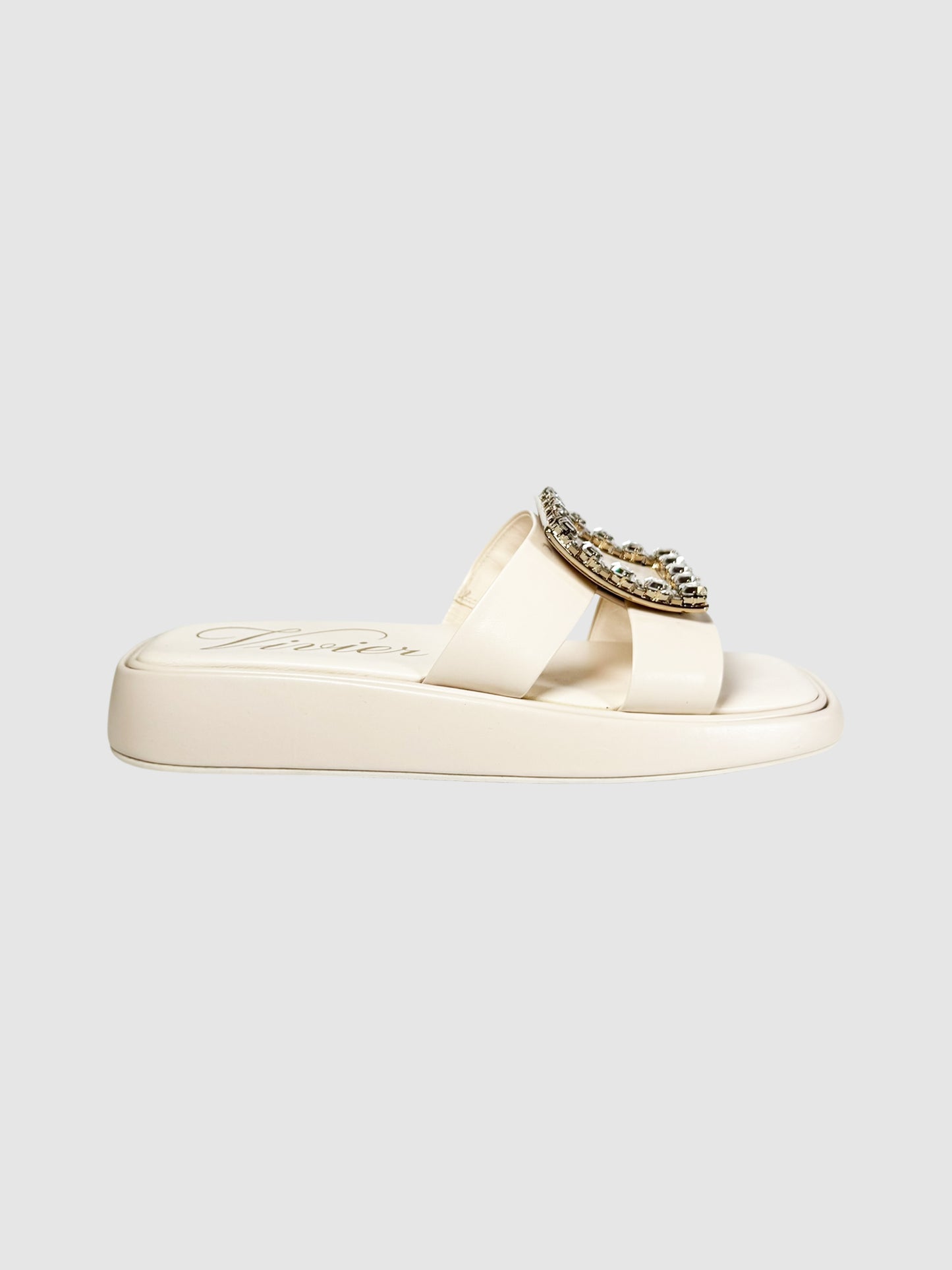 Crystal Buckle Slides