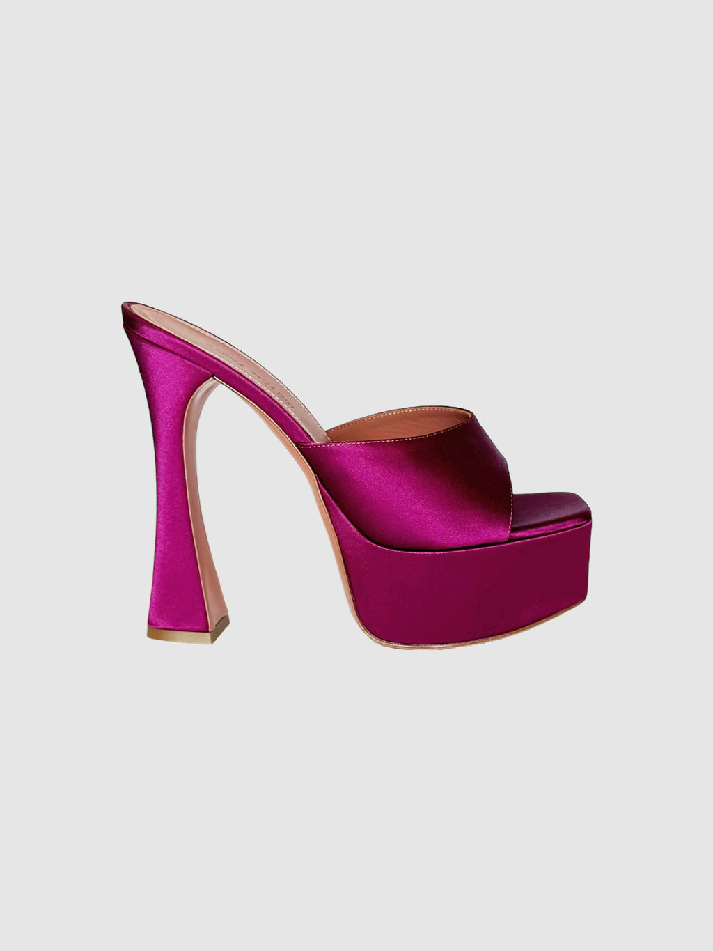 Satin Platform Sandals - Size 36