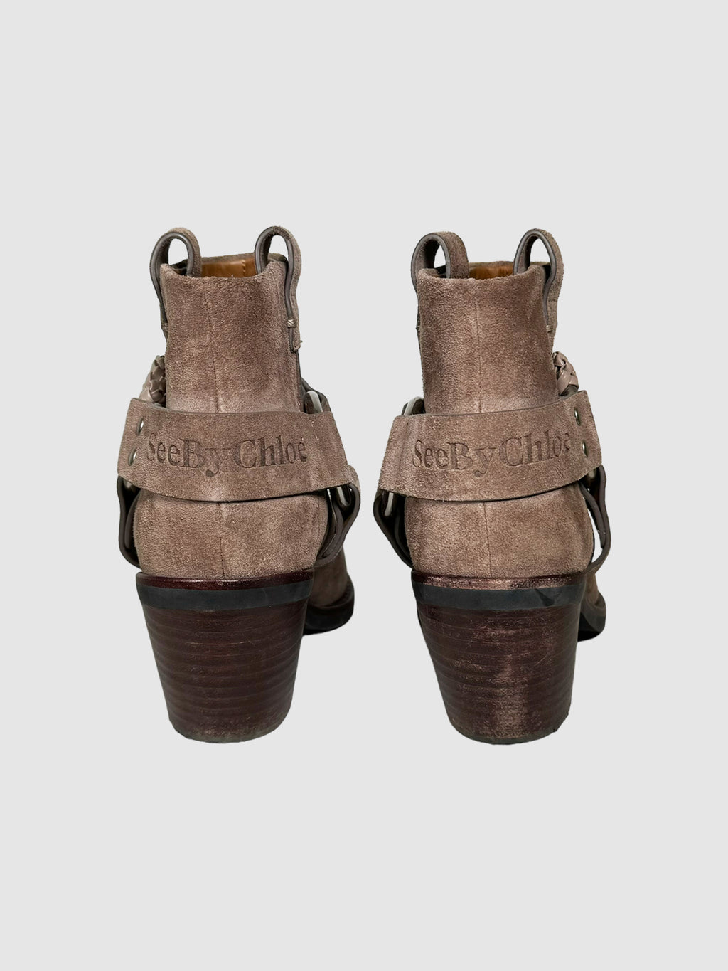 Suede Ankle Boots - Size 37