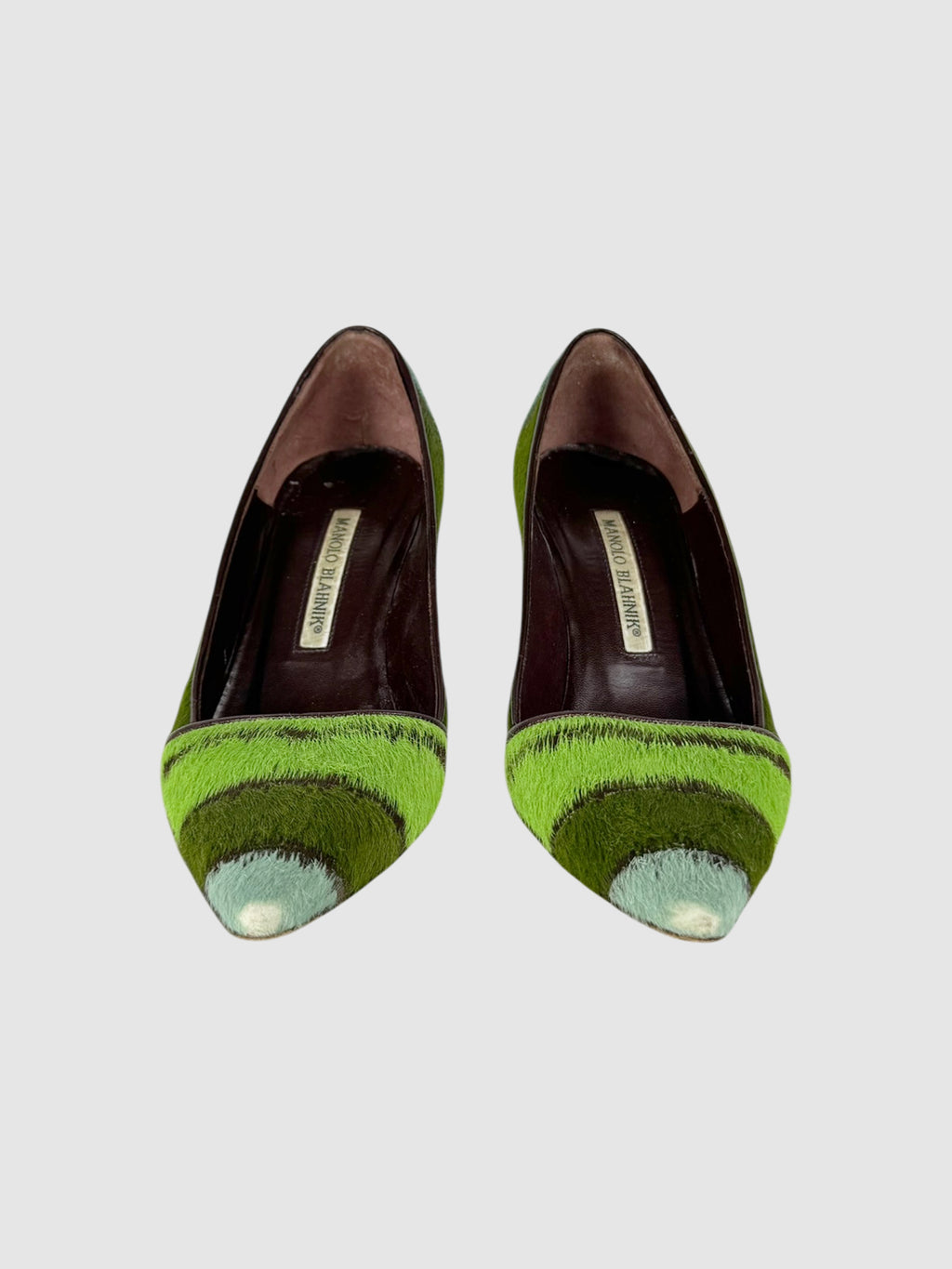 Ponyhair Stripe Pumps
