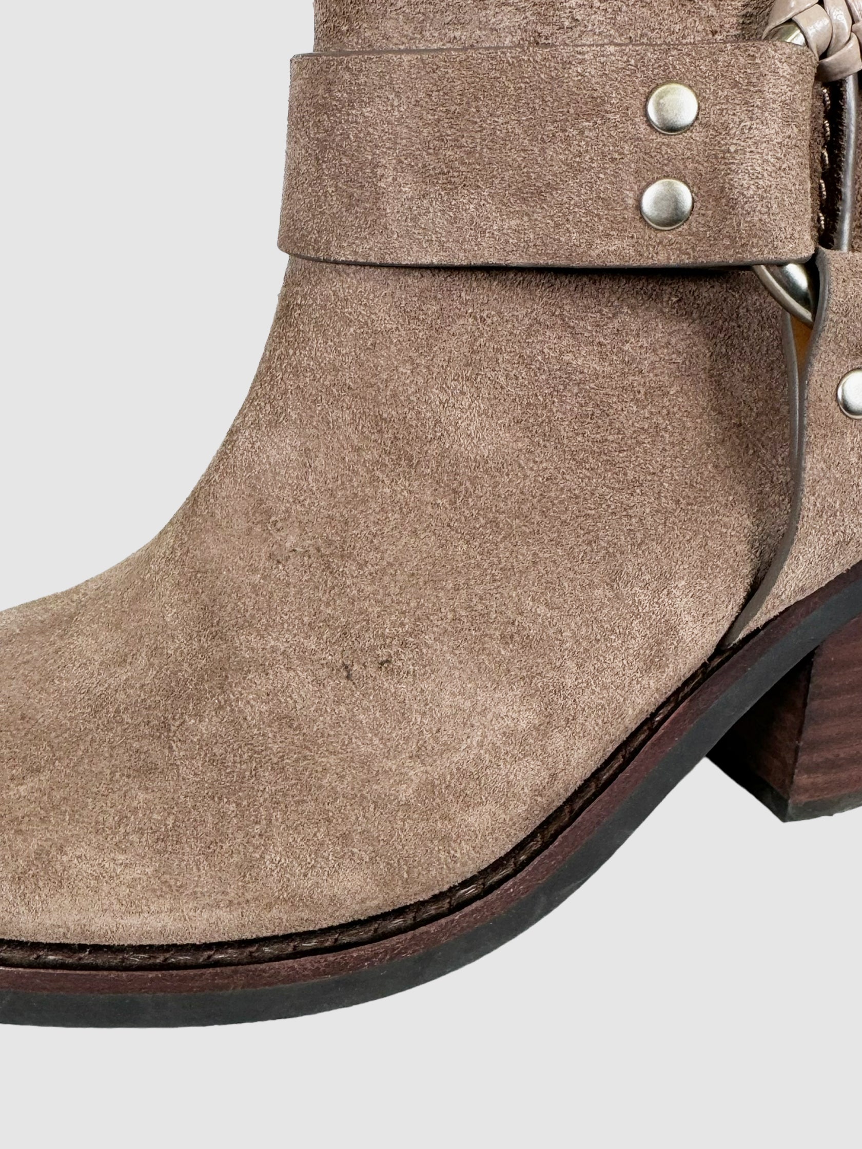 Suede Ankle Boots - Size 37