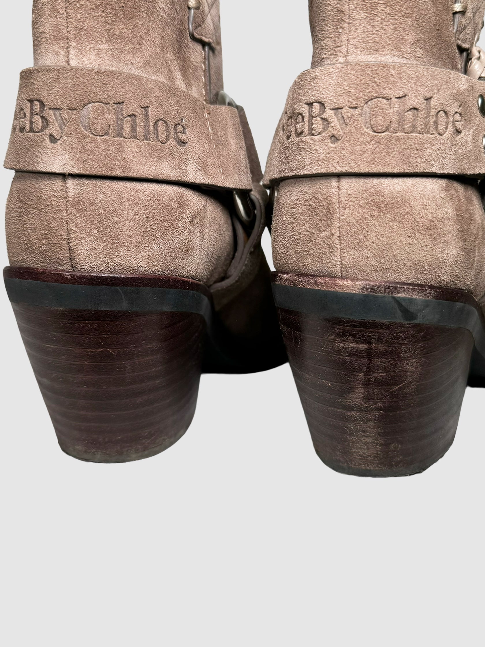 Suede Ankle Boots - Size 37