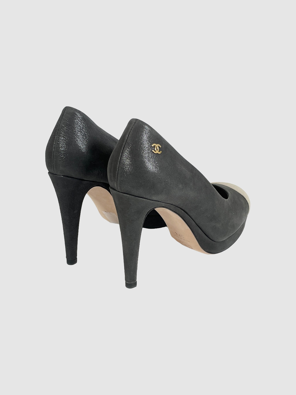 Shimmery Two-Tone CC Pumps - Size 37.5