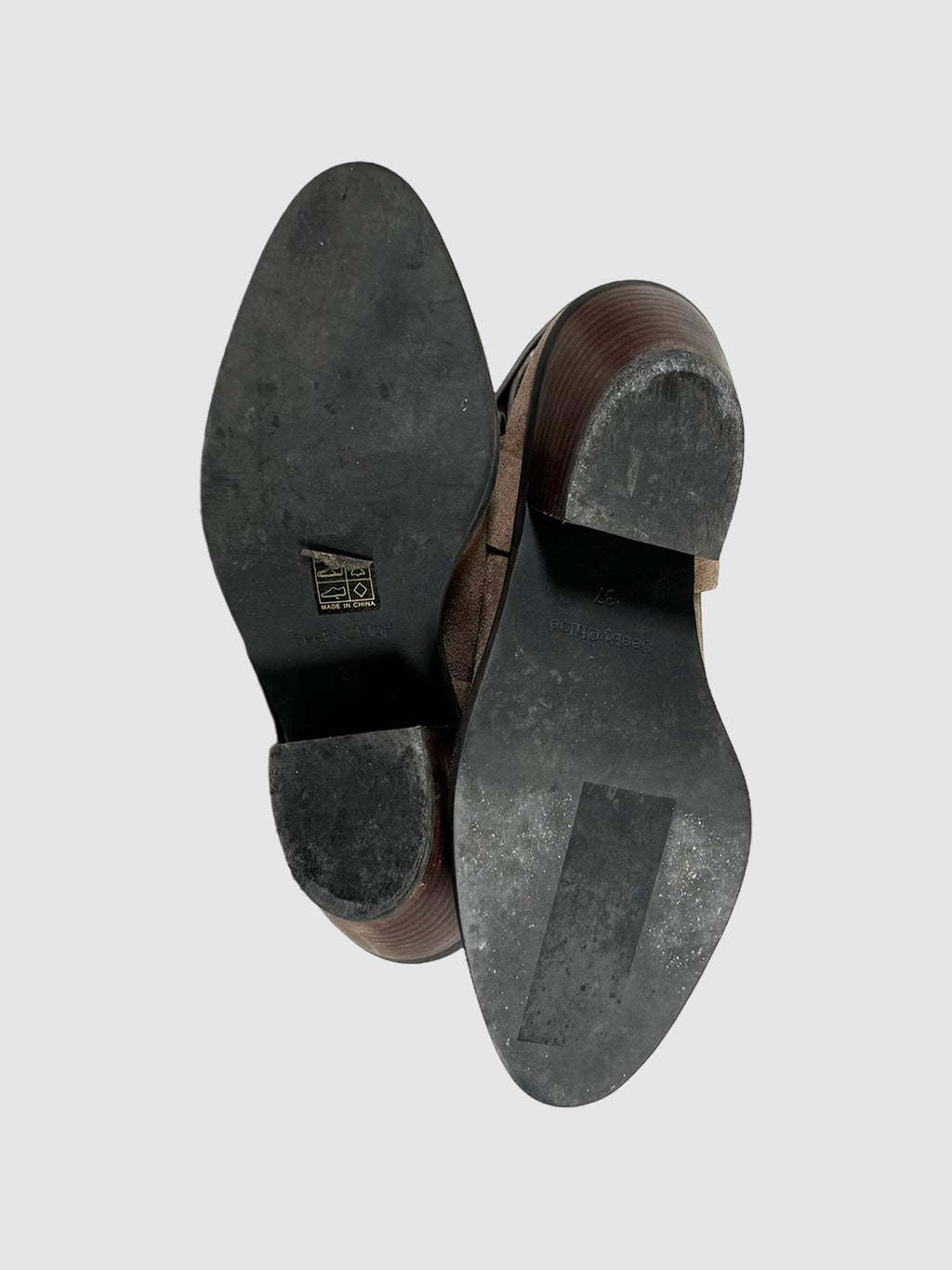 Suede Ankle Boots - Size 37