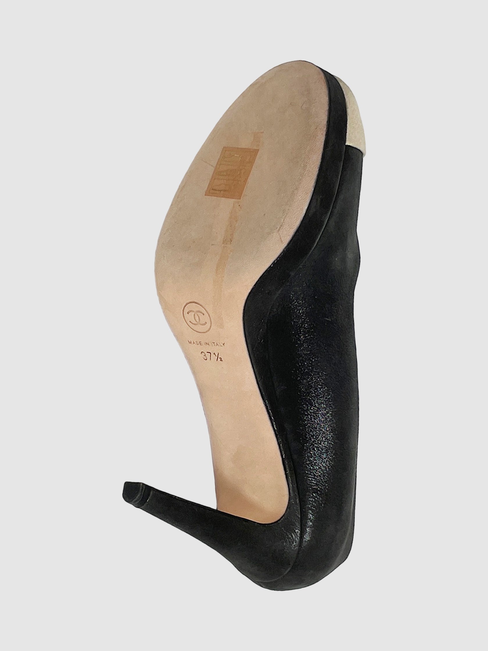 Shimmery Two-Tone CC Pumps - Size 37.5