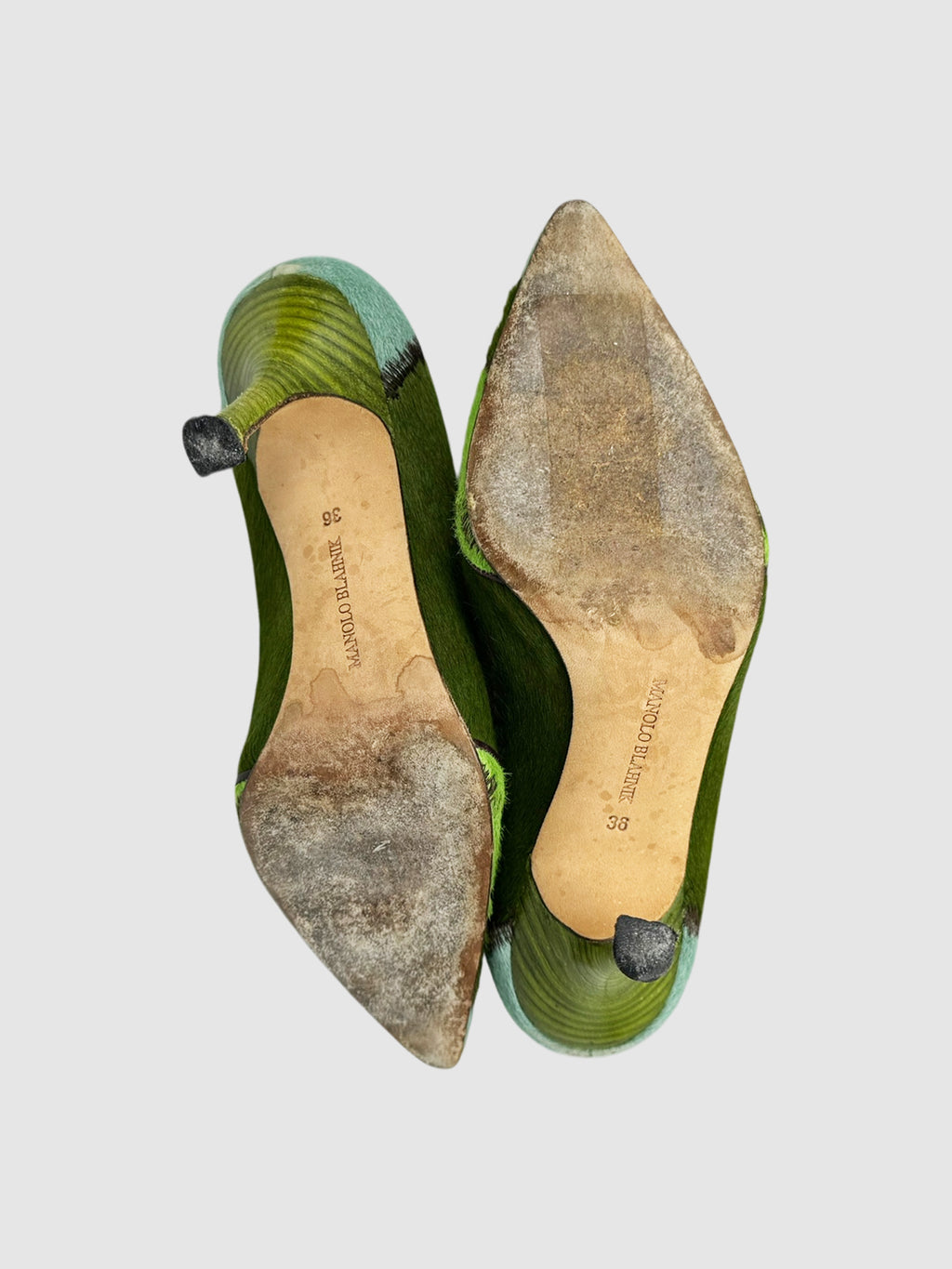 Ponyhair Stripe Pumps