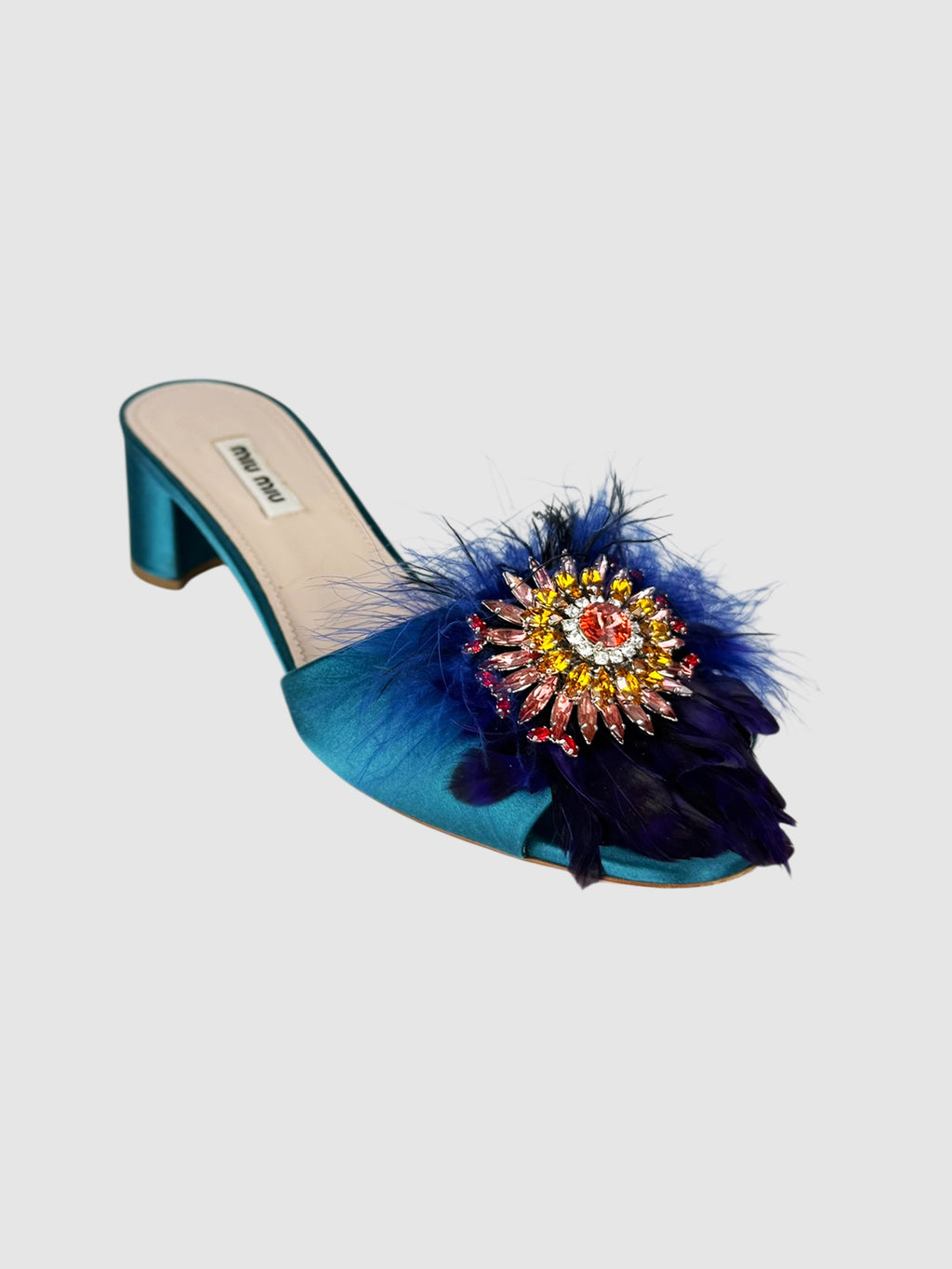 Feather Crystal Heels
