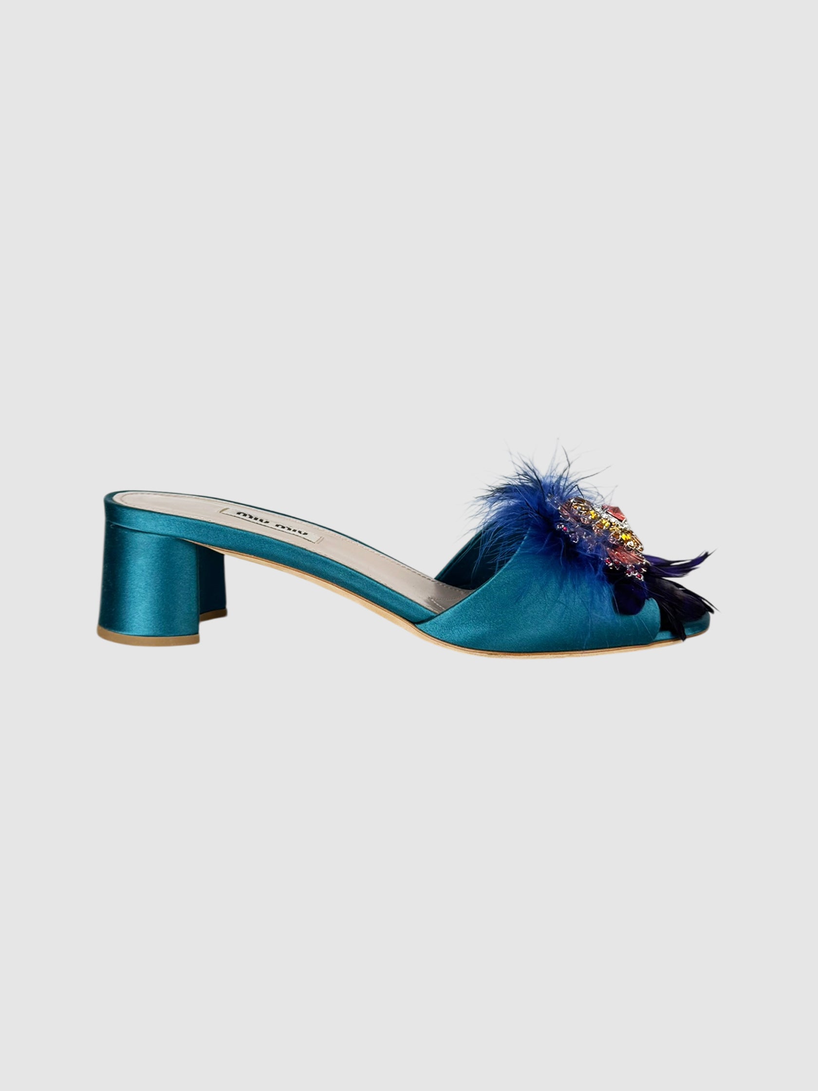 Feather Crystal Heels