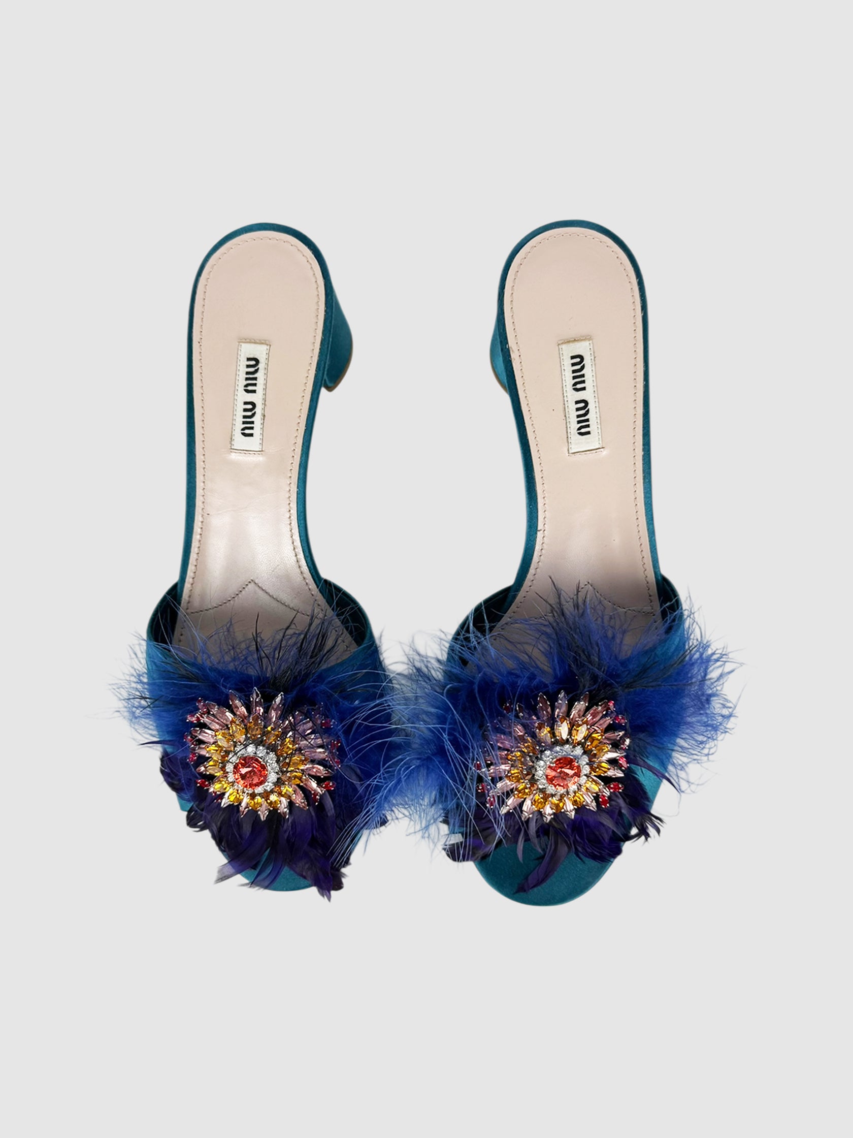 Feather Crystal Heels