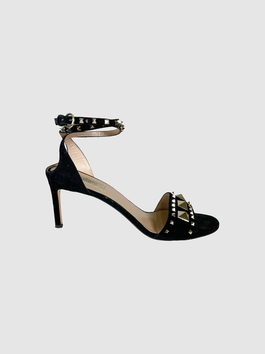 Valentino Rockstud Open Toe Sandals - Size 37.5