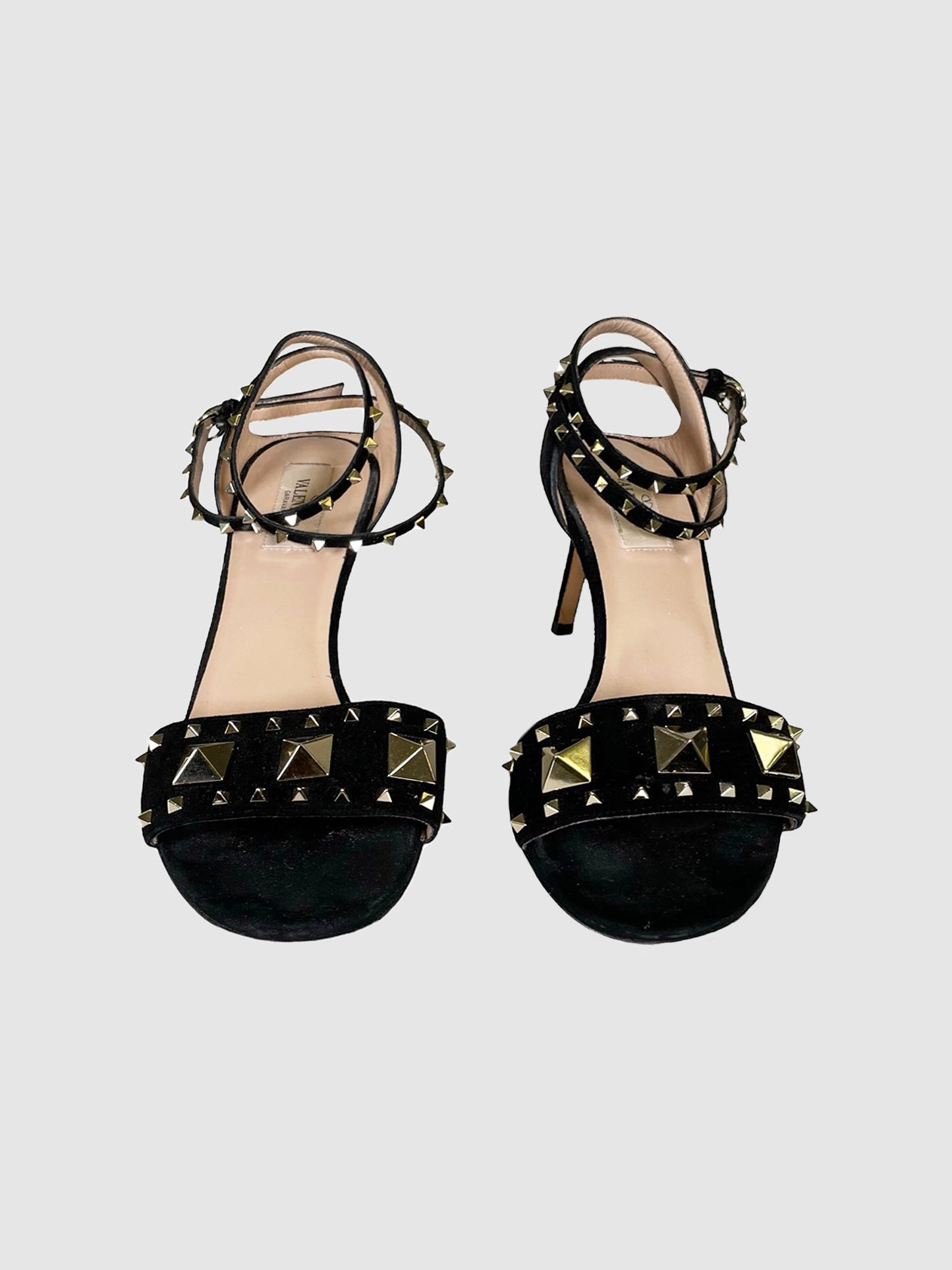 Valentino Rockstud Open Toe Sandals - Size 37.5