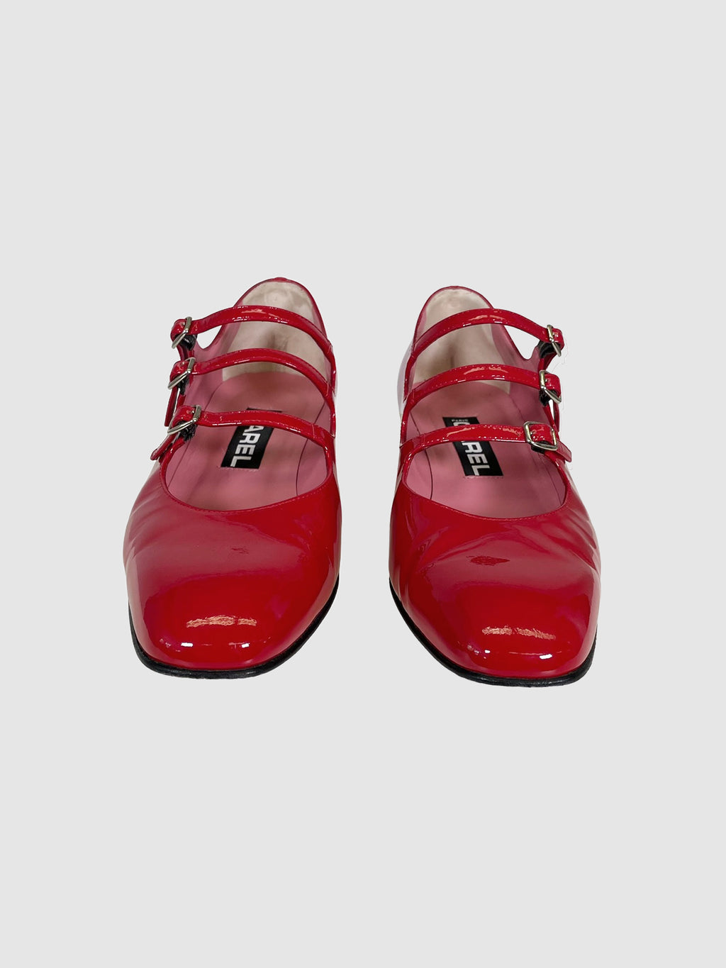 Patent Leather Mary Jane Shoes - Size 39.5