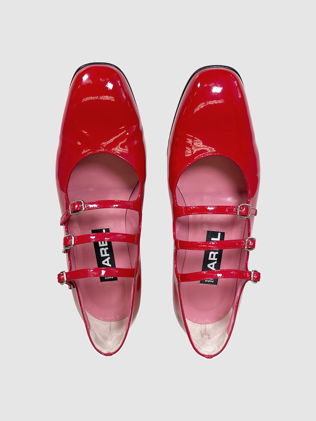Patent Leather Mary Jane Shoes - Size 39.5