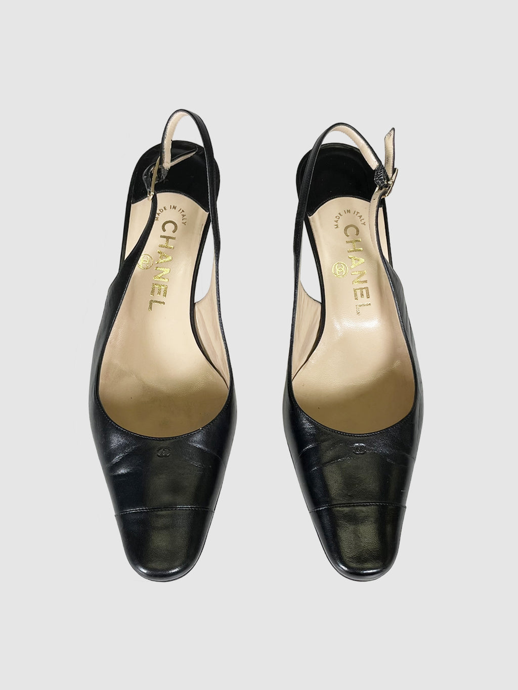 Interlocking CC Slingback Wedges - Size 37.5