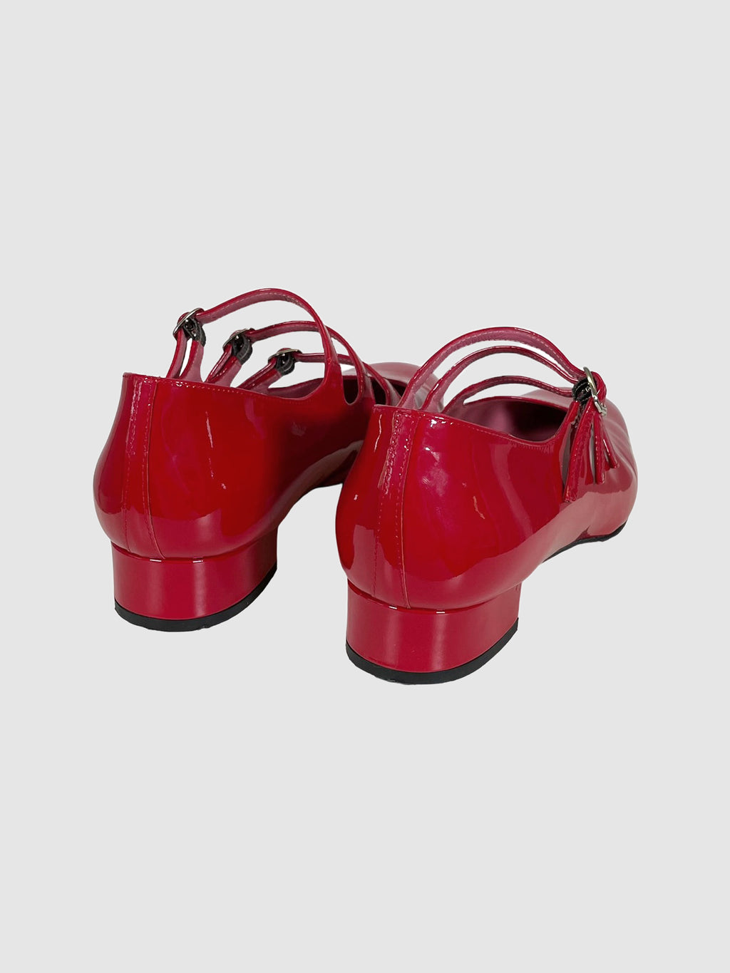 Patent Leather Mary Jane Shoes - Size 39.5