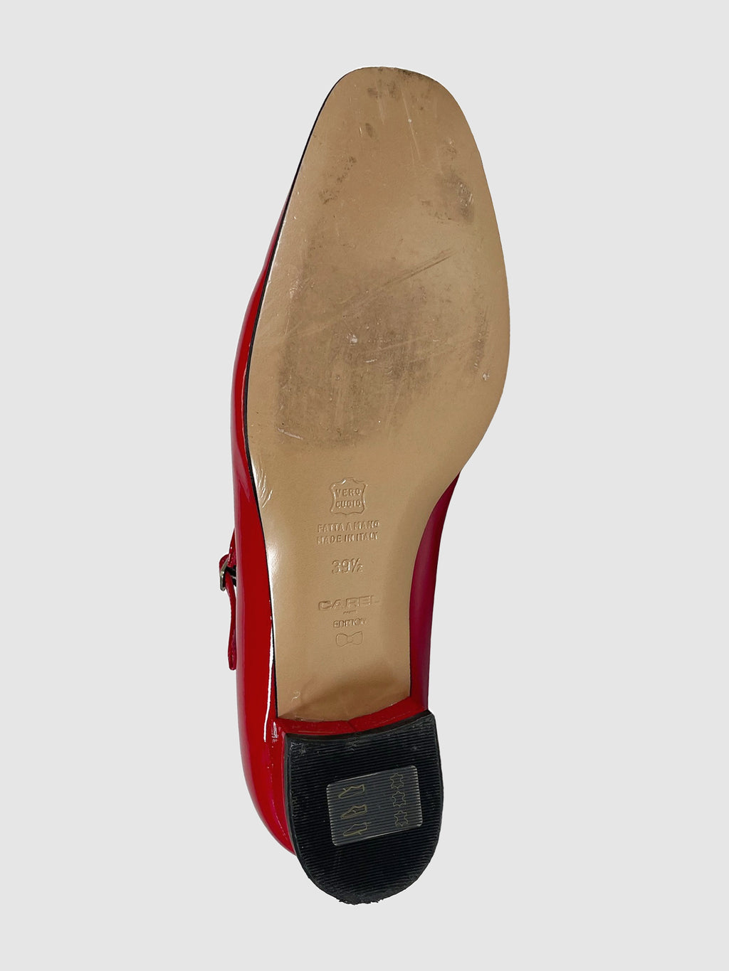 Patent Leather Mary Jane Shoes - Size 39.5