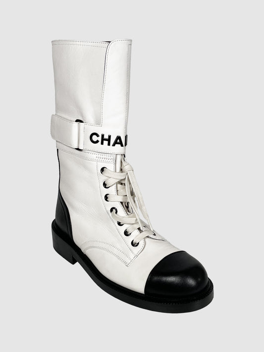 Chanel Combat Boots - Size 38.5