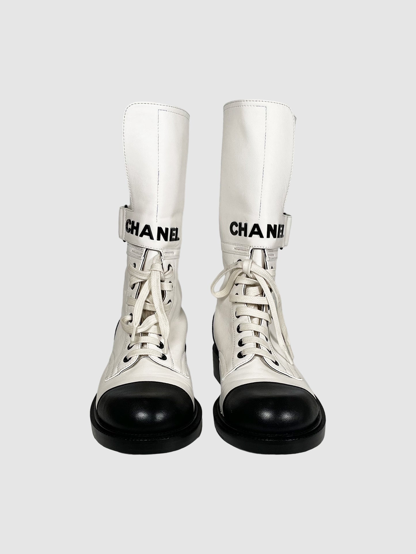 Chanel Combat Boots - Size 38.5
