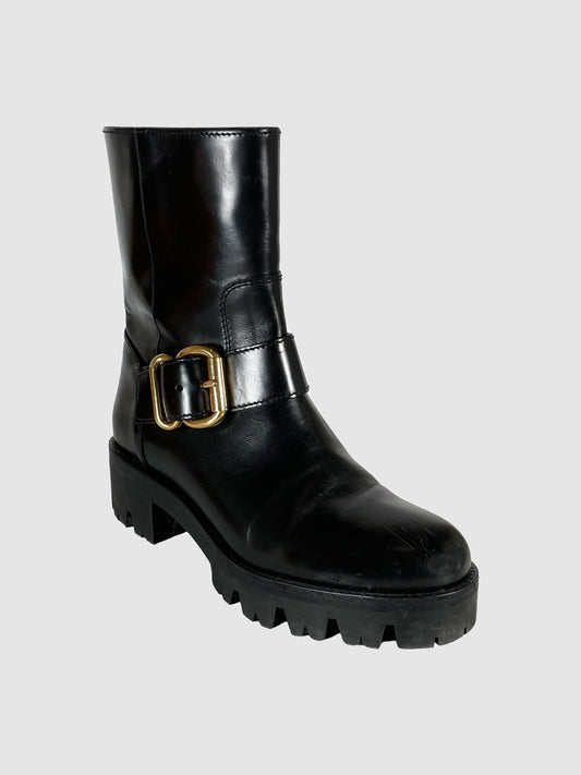 Prada Leather Half Boots - Size 37.5