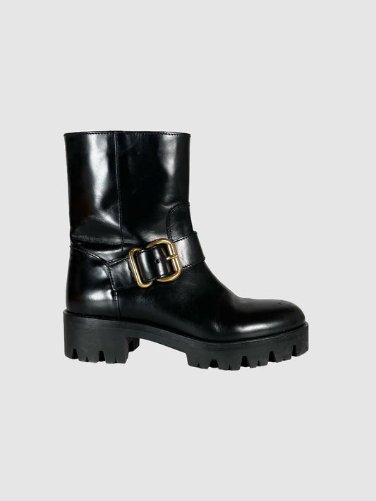 Prada Leather Half Boots - Size 37.5