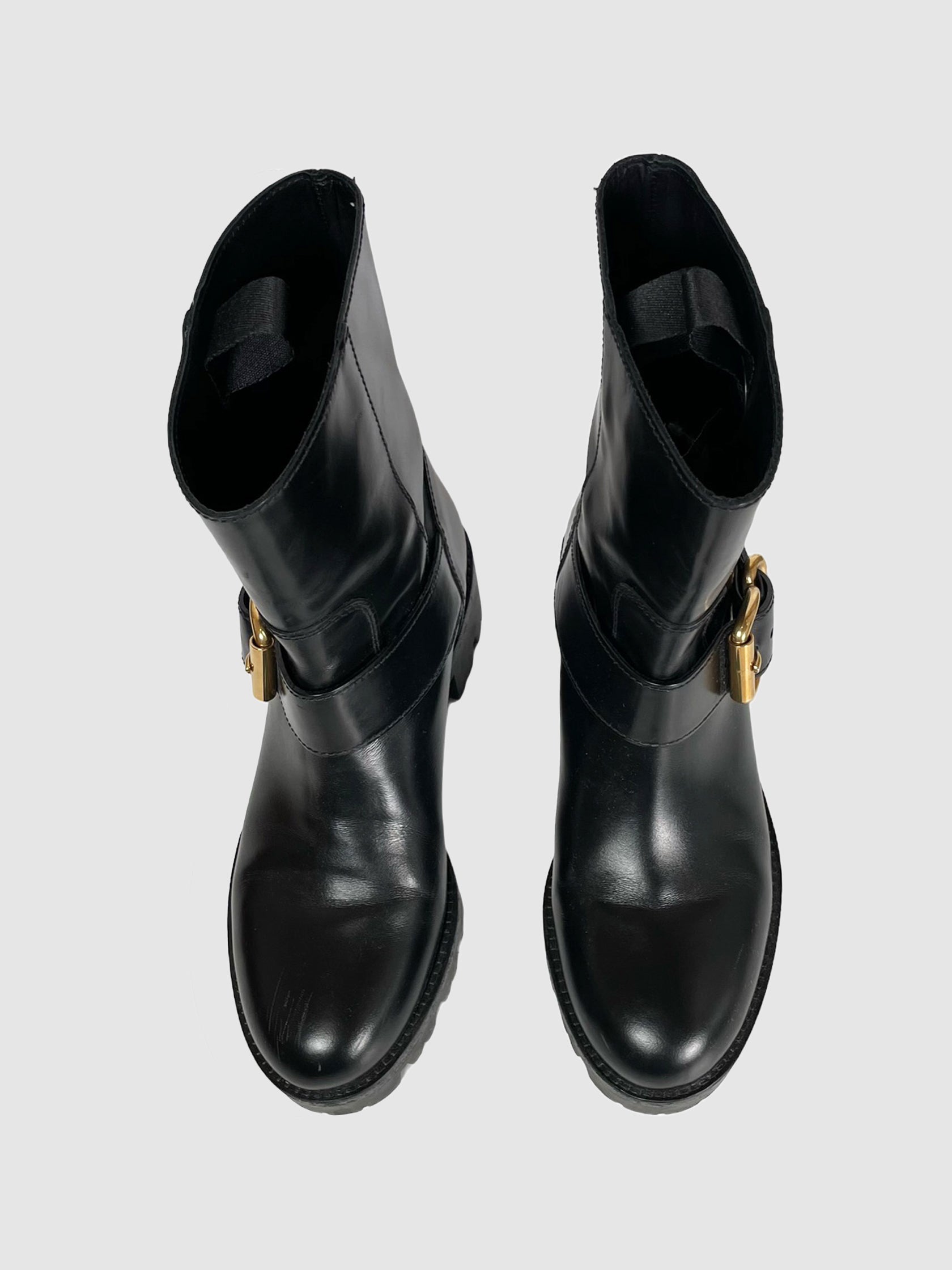 Prada Leather Half Boots - Size 37.5