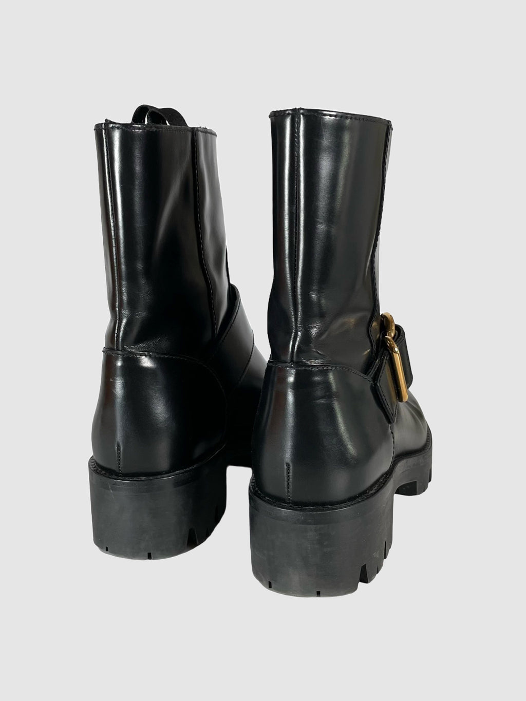 Prada Leather Half Boots - Size 37.5