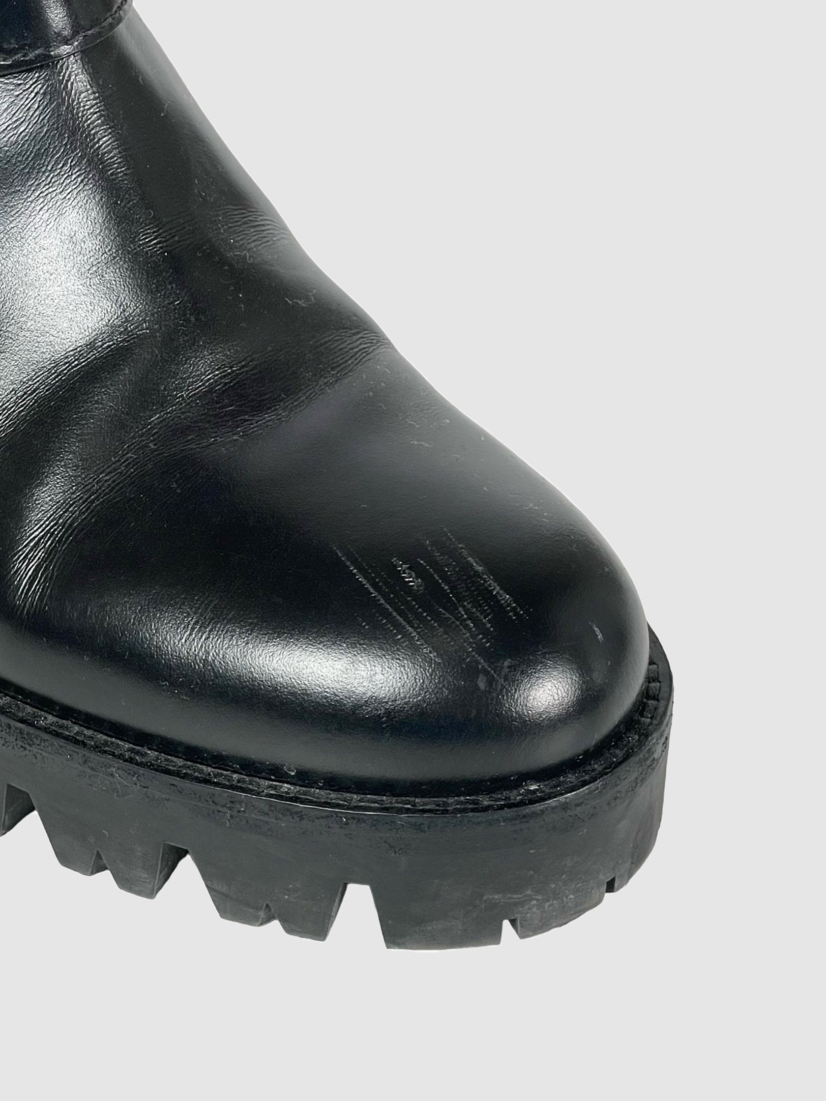 Prada Leather Half Boots - Size 37.5