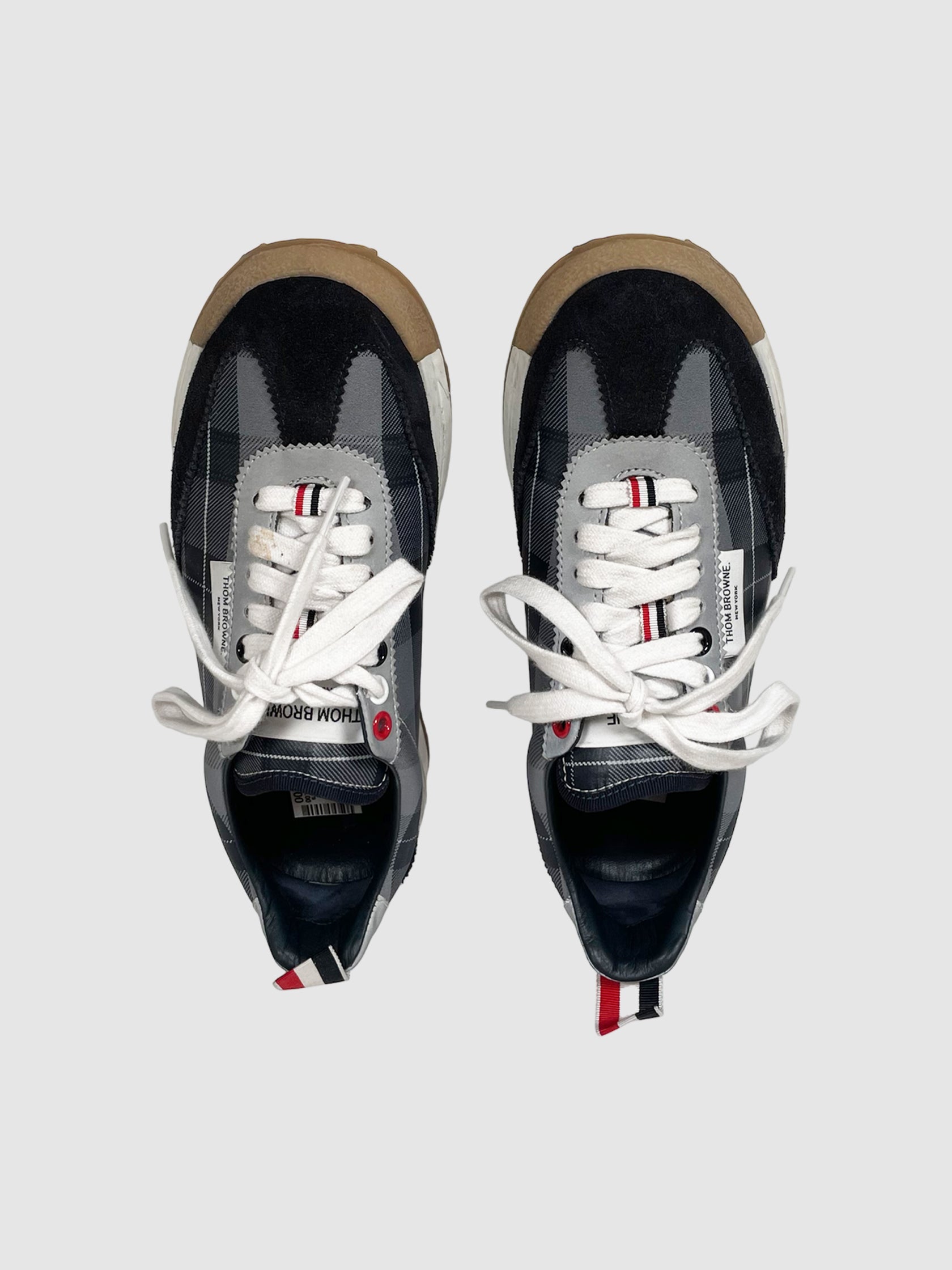 Plaid Sneakers - Size 7.5